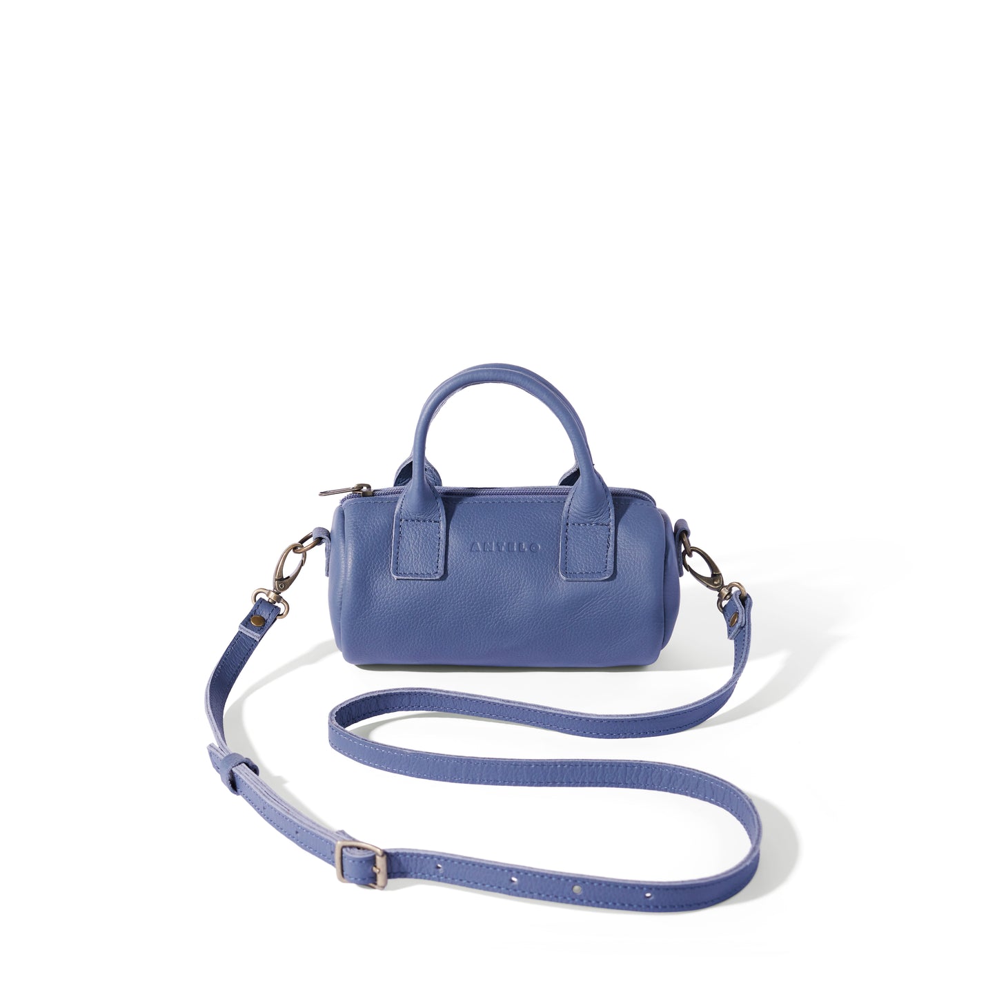 Indo leather mini barrel crossbody - CLEARANCE