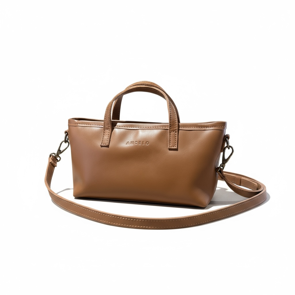 Zeta Mini leather crossbody tote