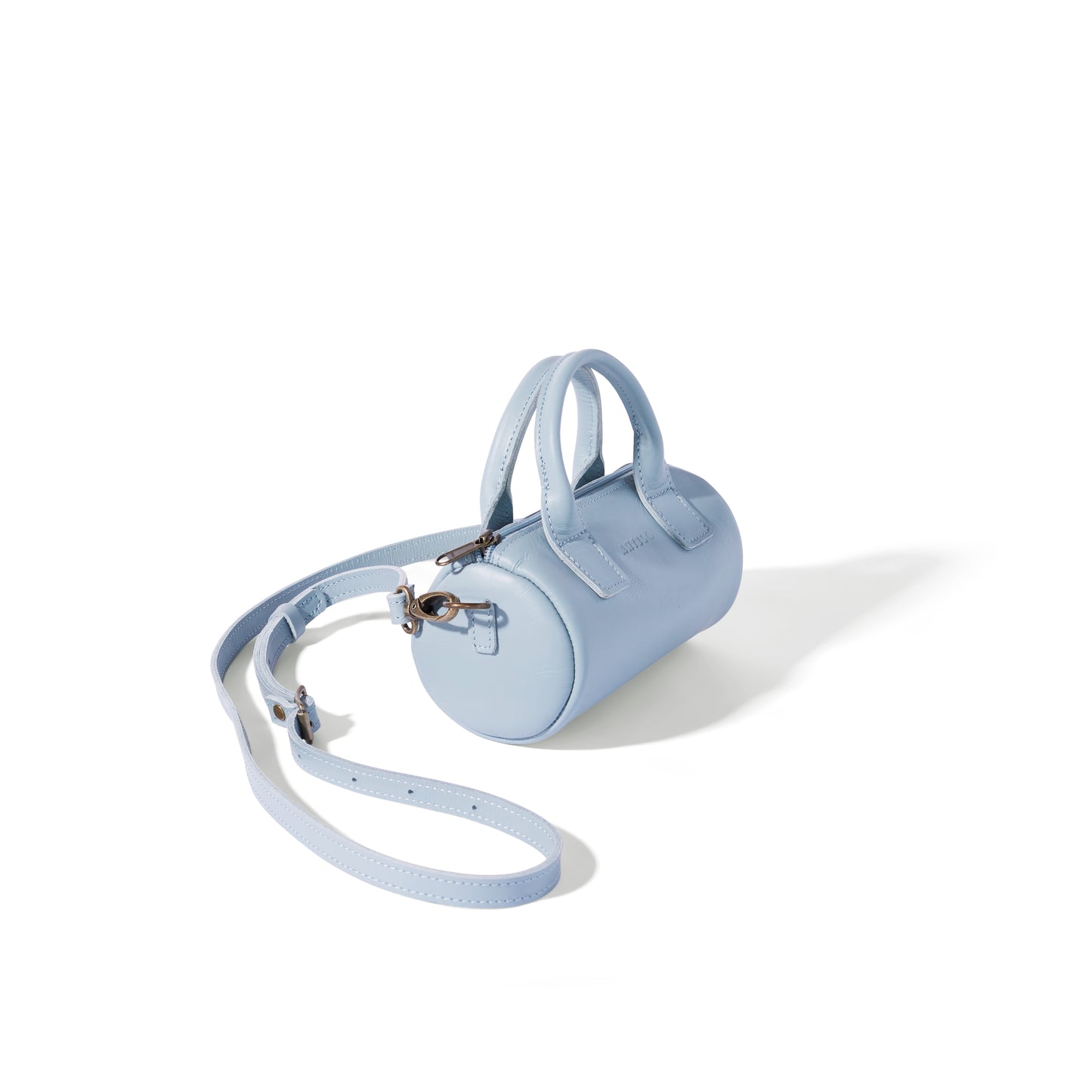 Indo leather mini barrel crossbody - CLEARANCE