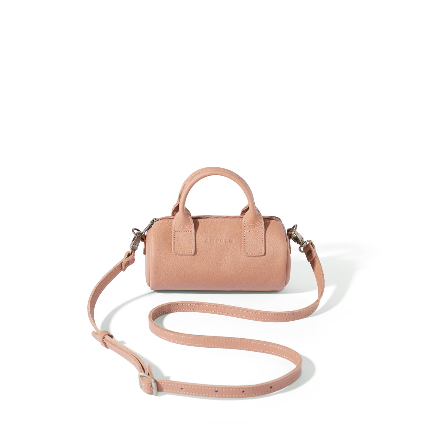 Indo leather mini barrel crossbody - CLEARANCE