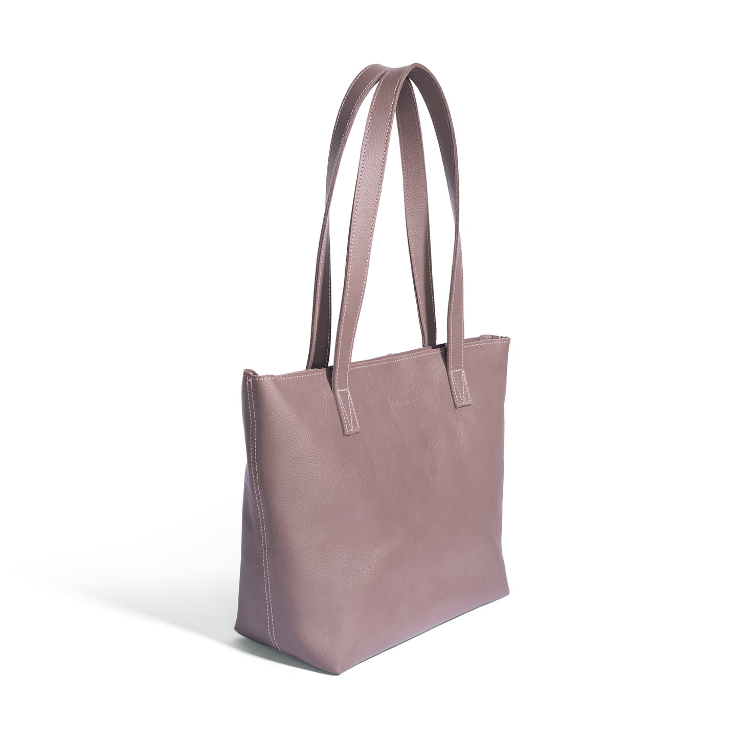 Emmy unlined Leather Tote with Zip
