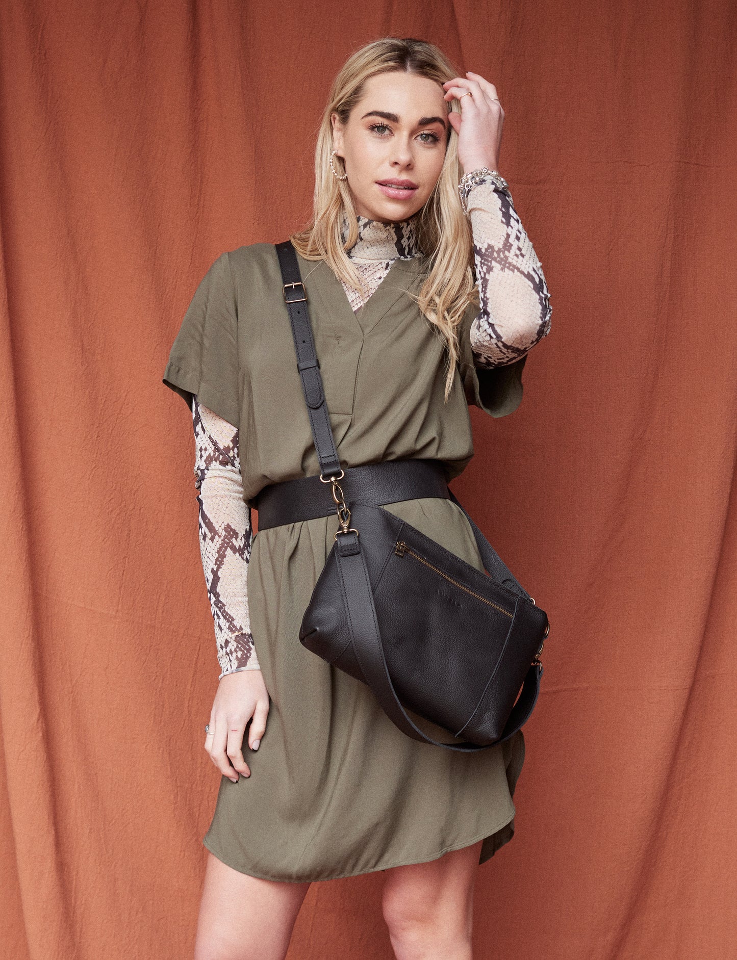 Margo Leather Crossbody + Shoulder Strap - OUTLET