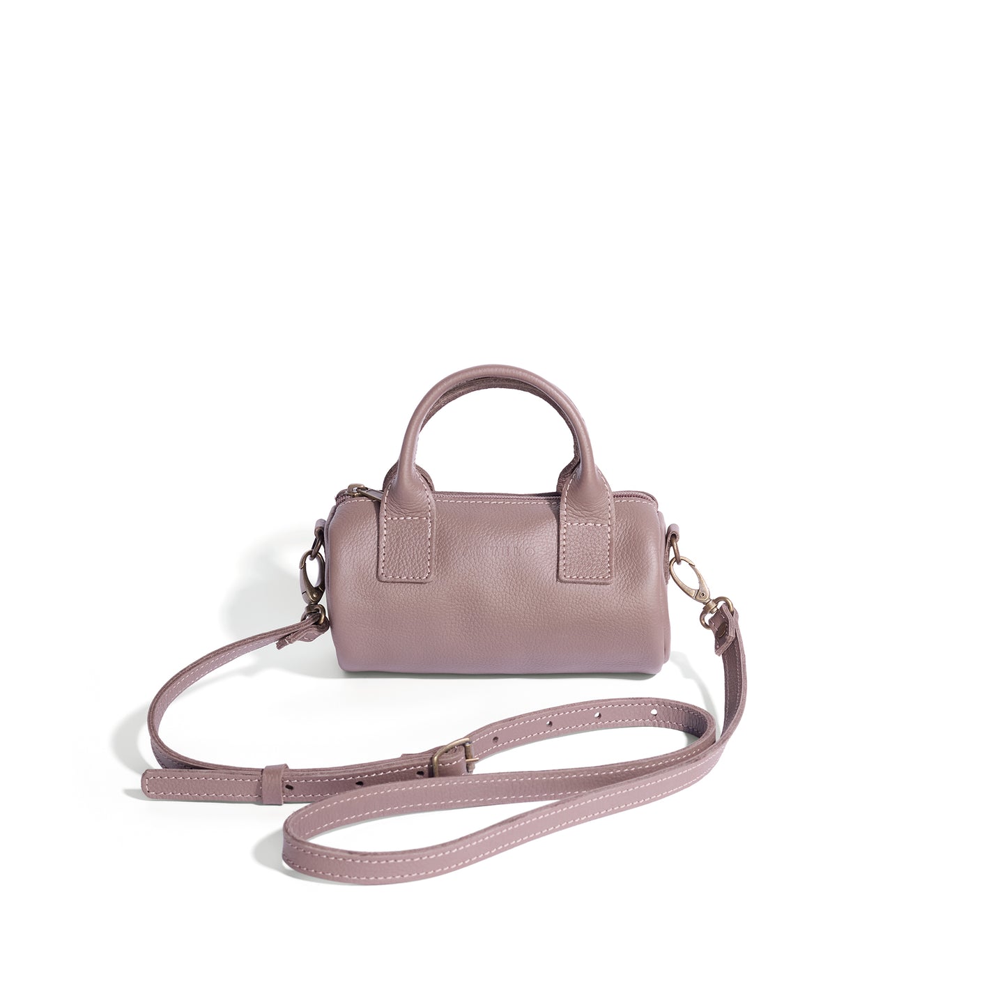 Indo leather mini barrel crossbody