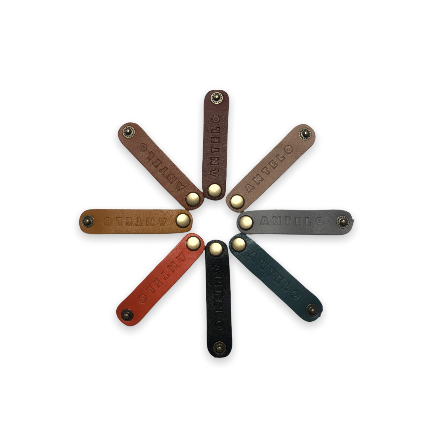 Wine Bling Leather Wine Glass Marker Set of 8 - End of Range