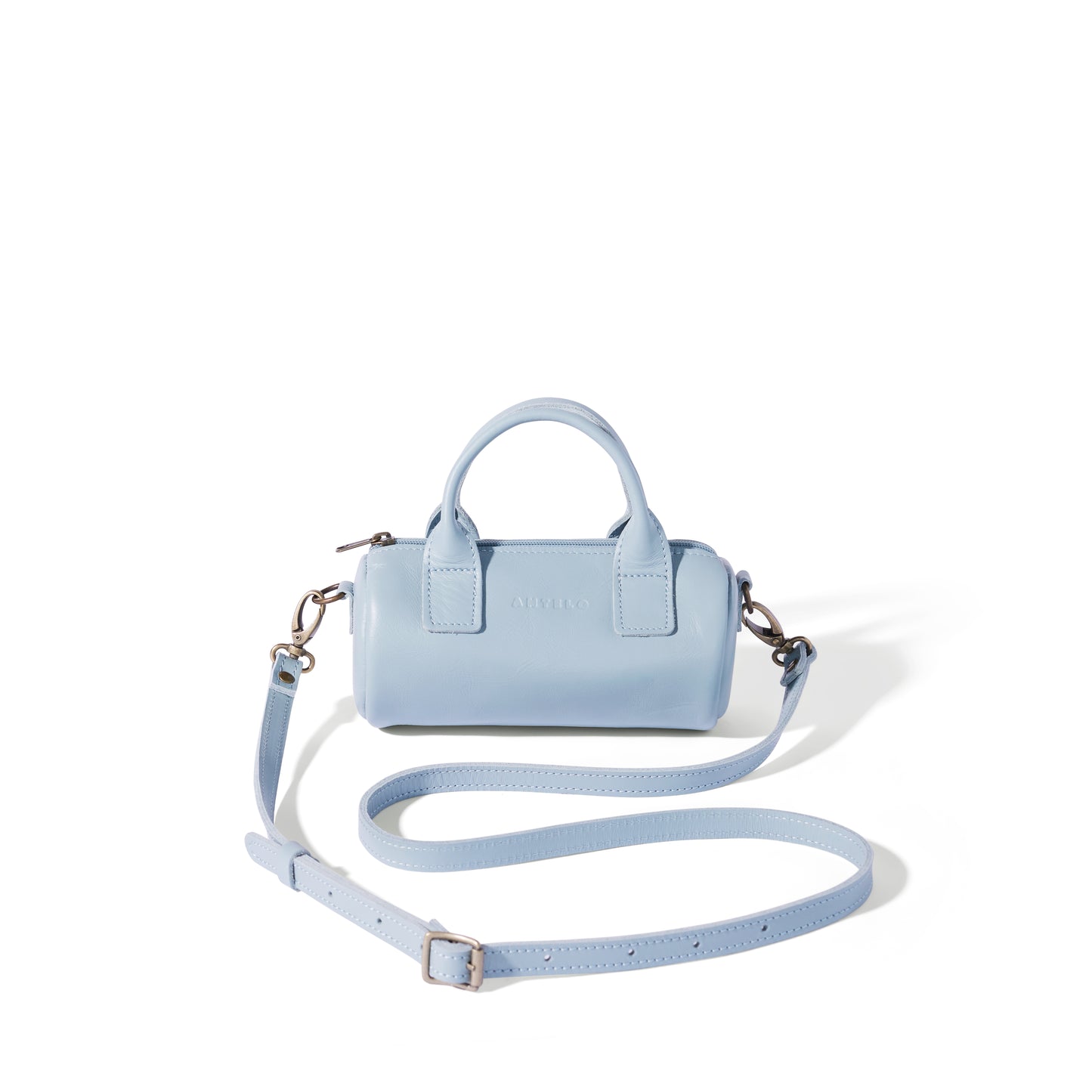 Indo leather mini barrel crossbody - CLEARANCE
