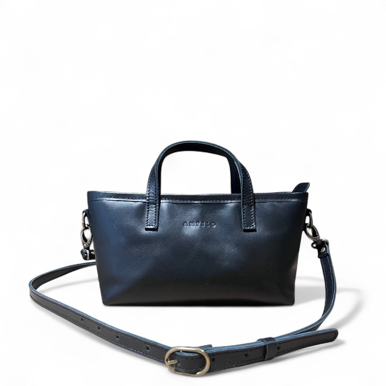 Zeta Mini leather crossbody tote