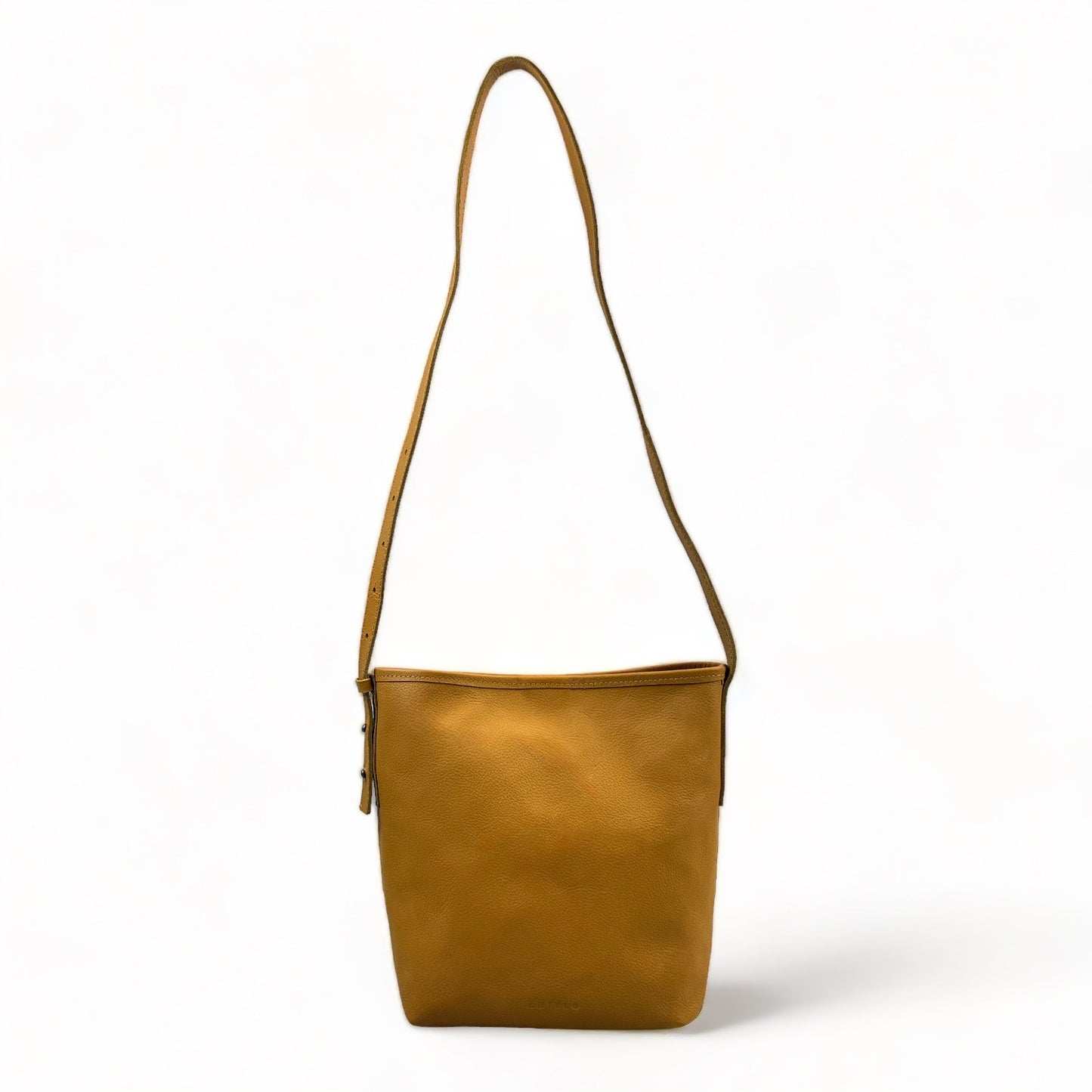 Dune Leather Crossbody Bucket Bag
