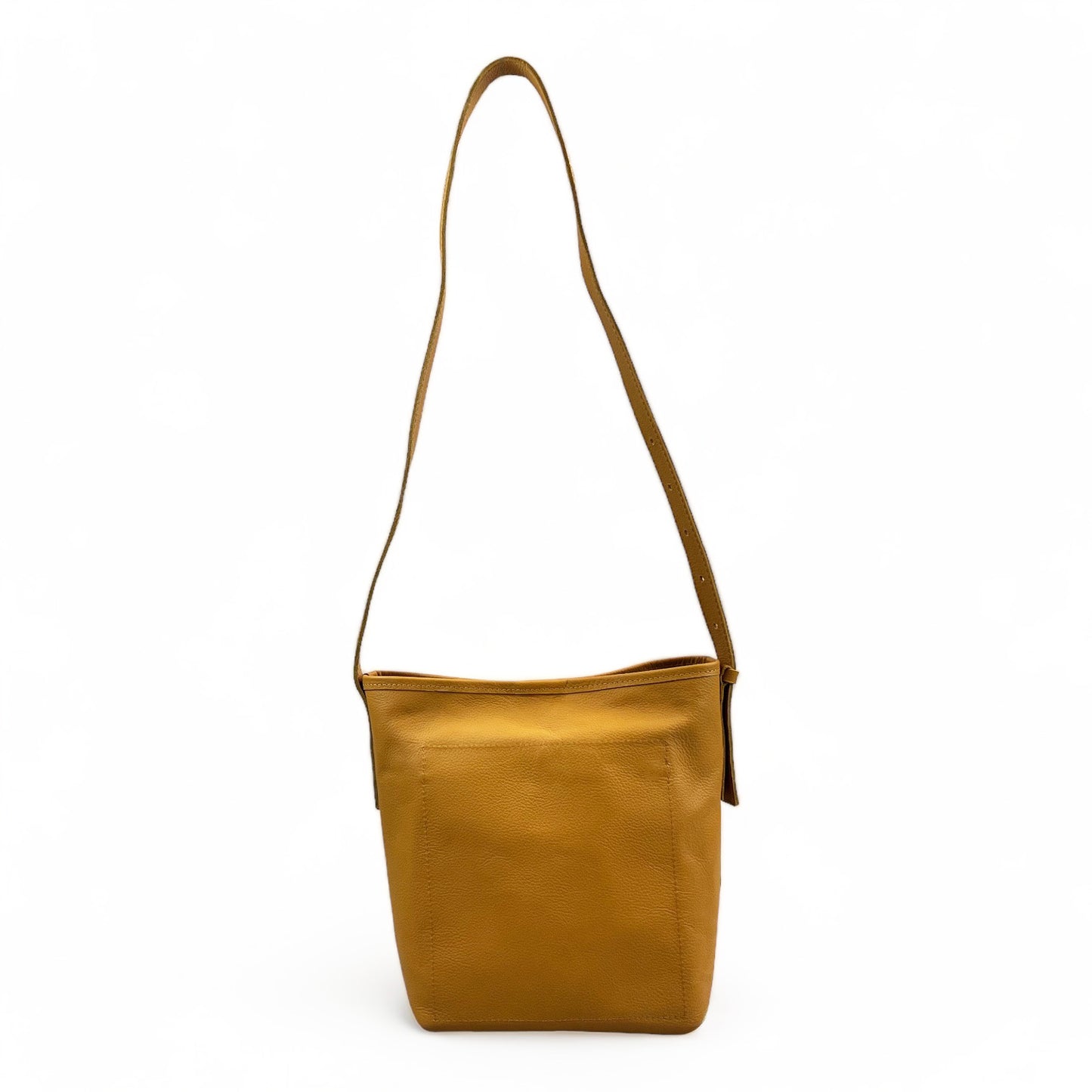 Dune Leather Crossbody Bucket Bag
