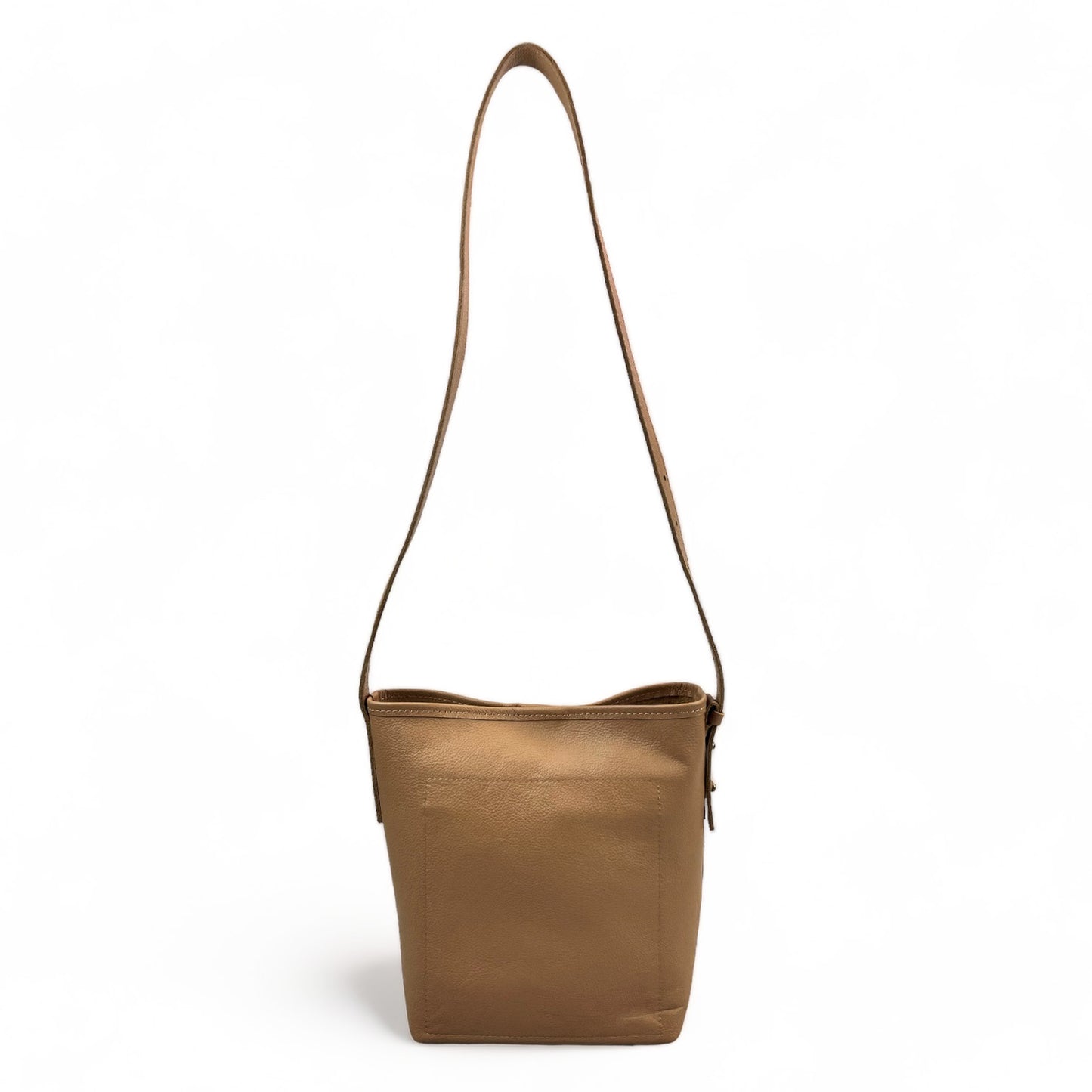 Dune Leather Crossbody Bucket Bag
