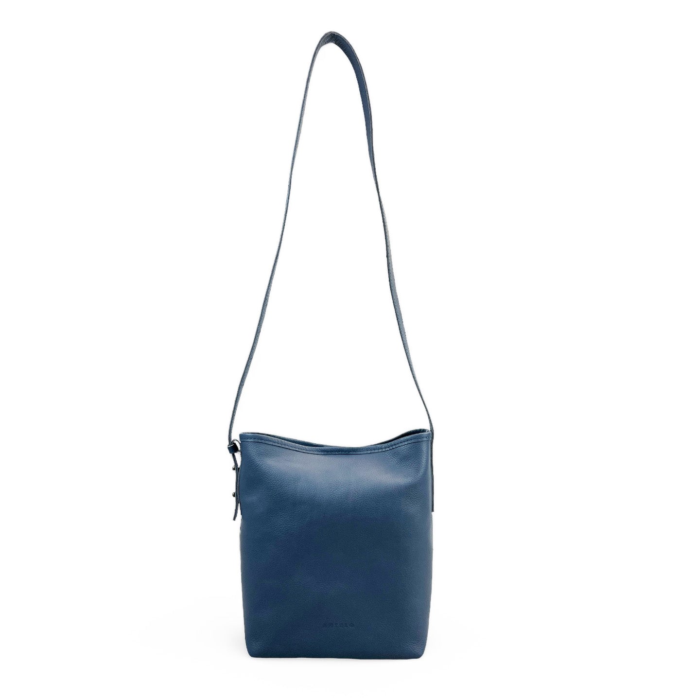 Dune Leather Crossbody Bucket Bag