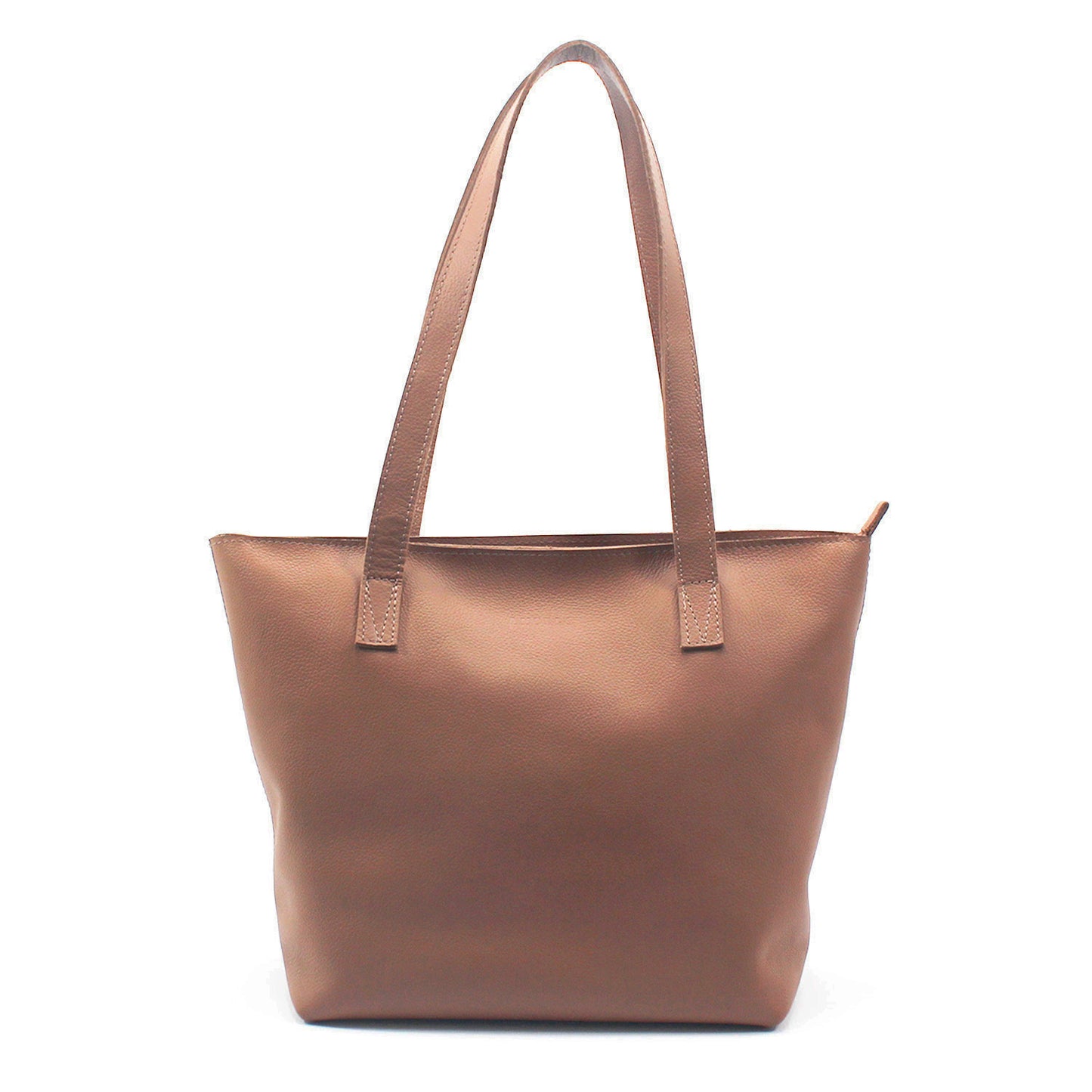 Emmy unlined Leather Tote with Zip