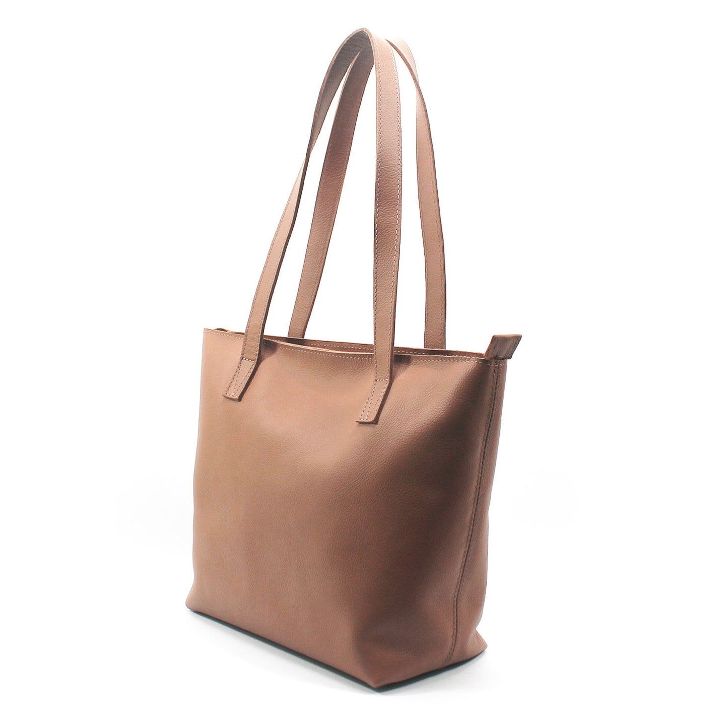 Emmy unlined Leather Tote with Zip