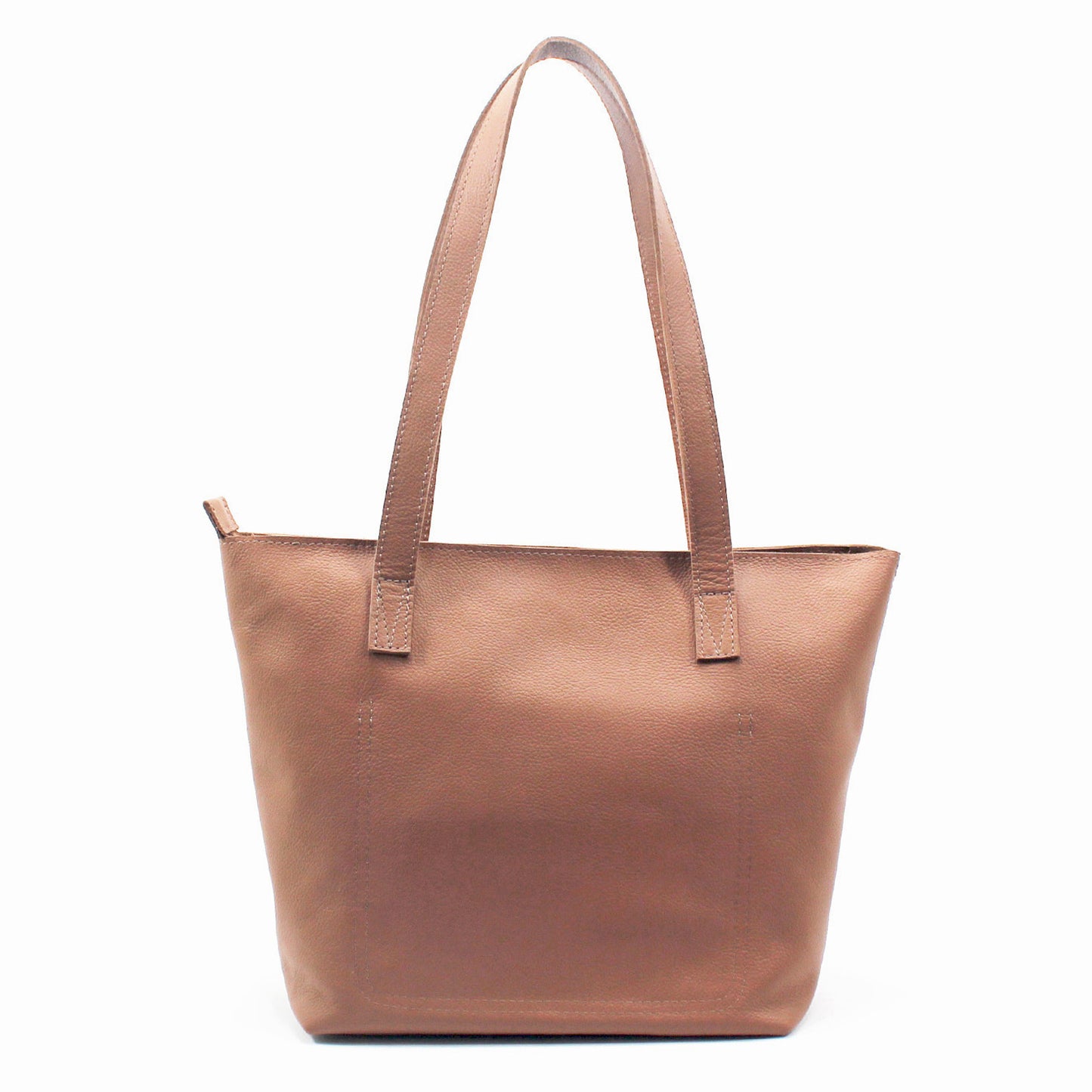 Emmy unlined Leather Tote with Zip