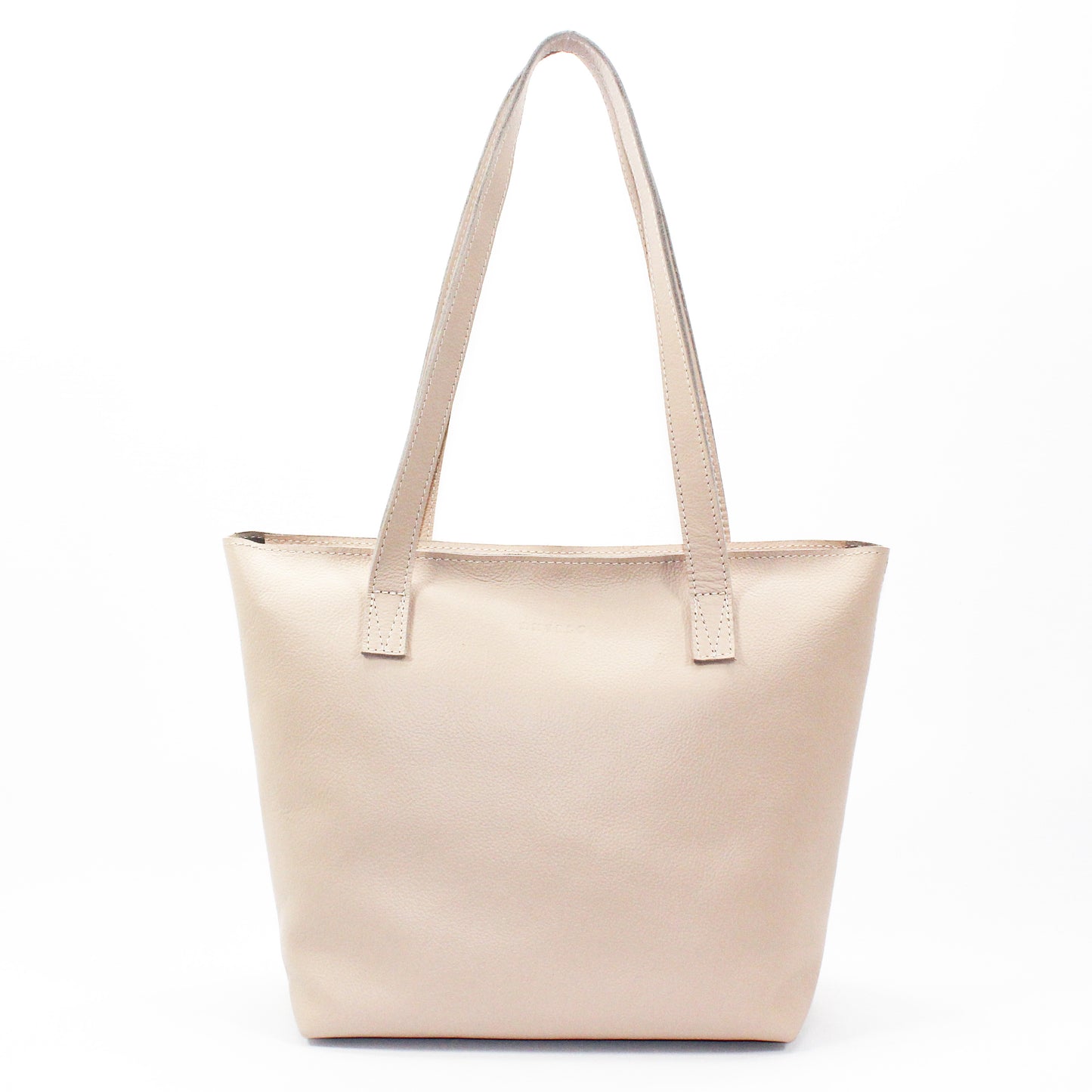 Emmy unlined Leather Tote with Zip