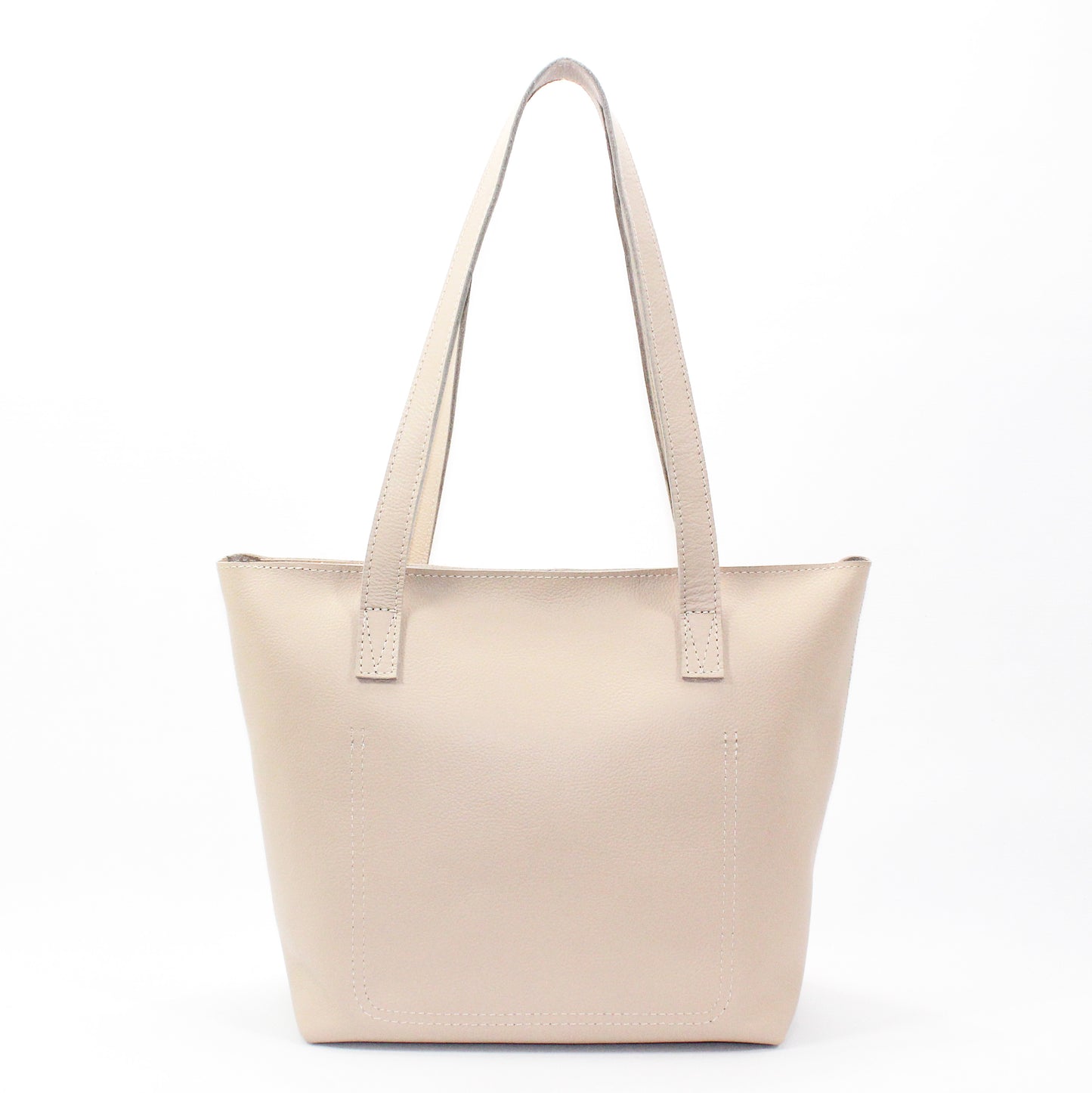 Emmy unlined Leather Tote with Zip