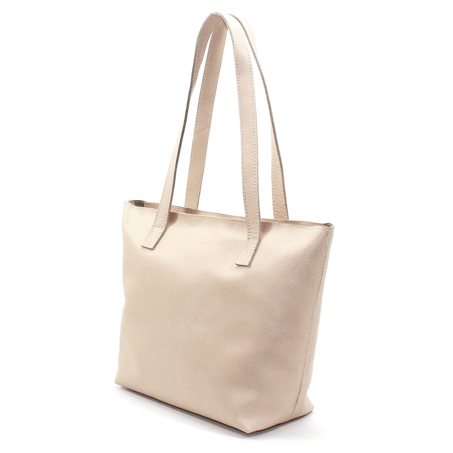 Emmy unlined Leather Tote with Zip