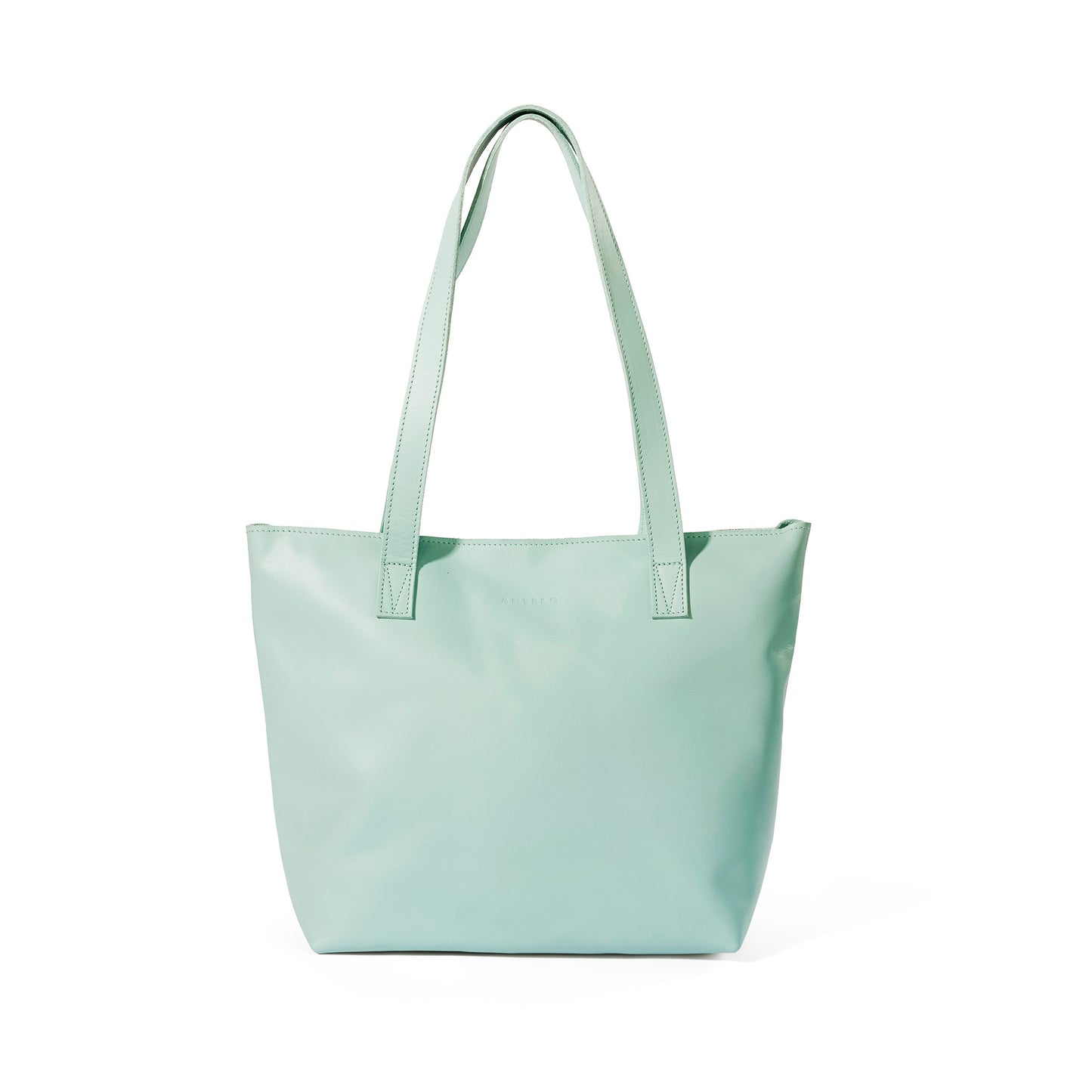 Emmy unlined Leather Tote with Zip