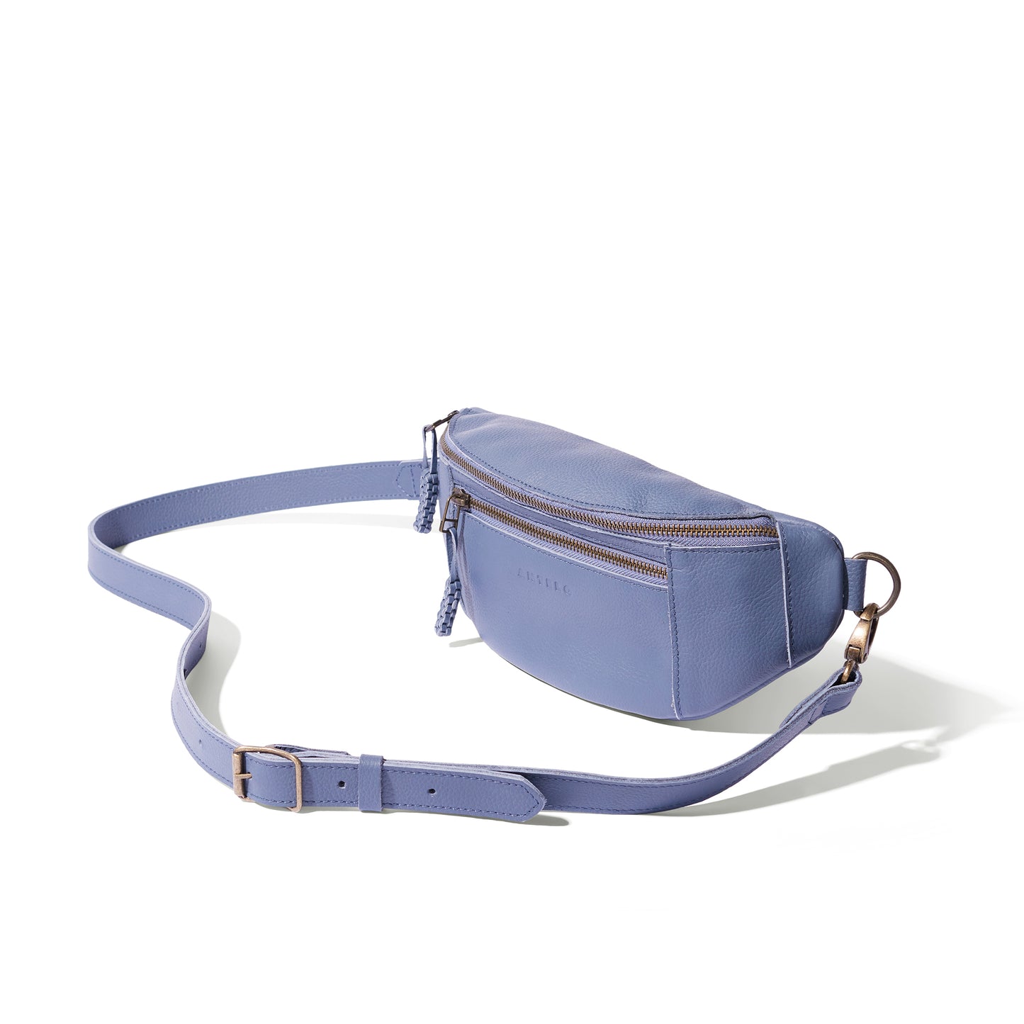 River adjustable leather moon-bag - CLEARANCE