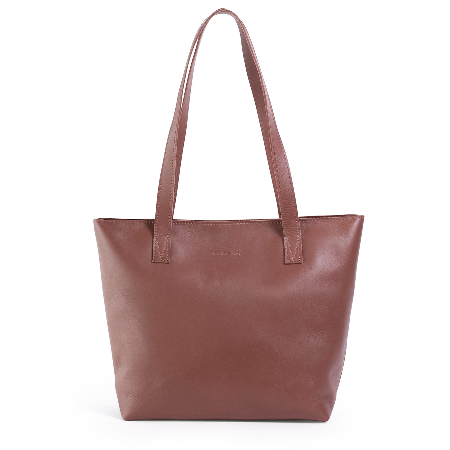 Emmy unlined Leather Tote with Zip