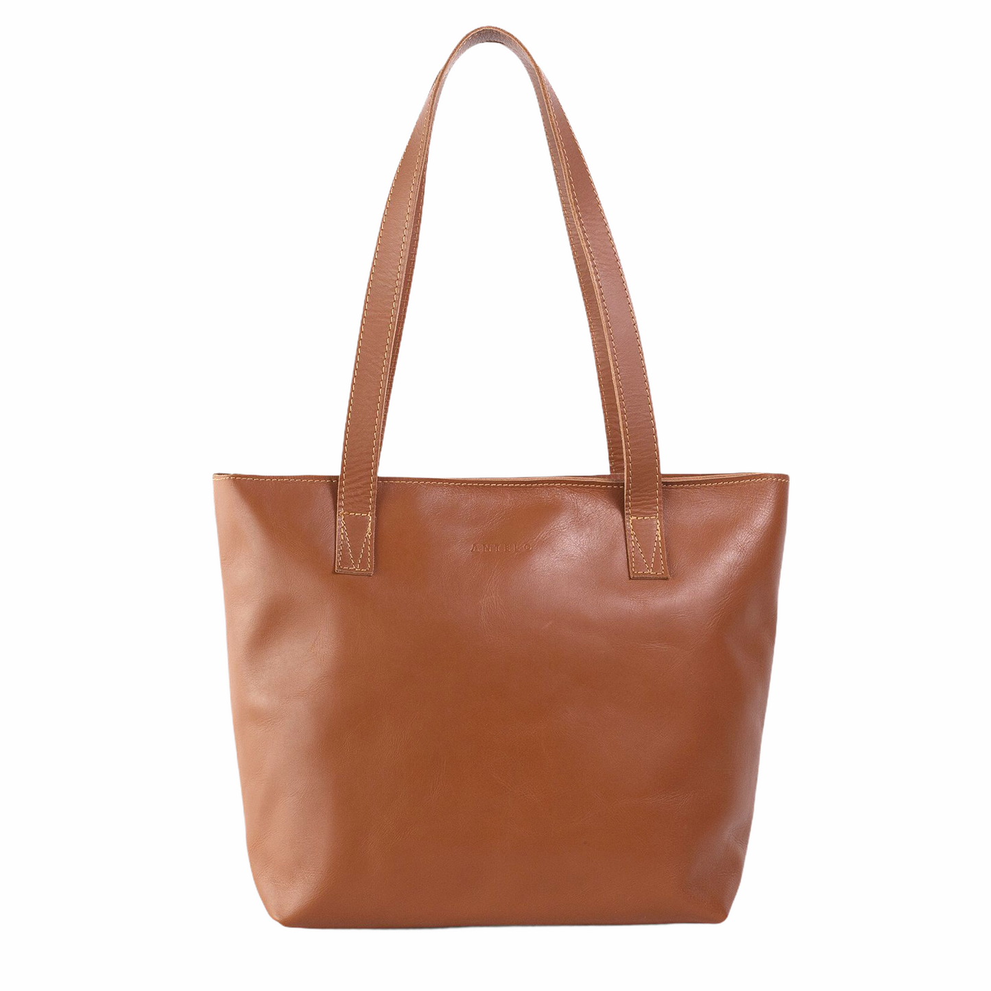 Antelo Tote Emmy unlined Leather Tote with Zip