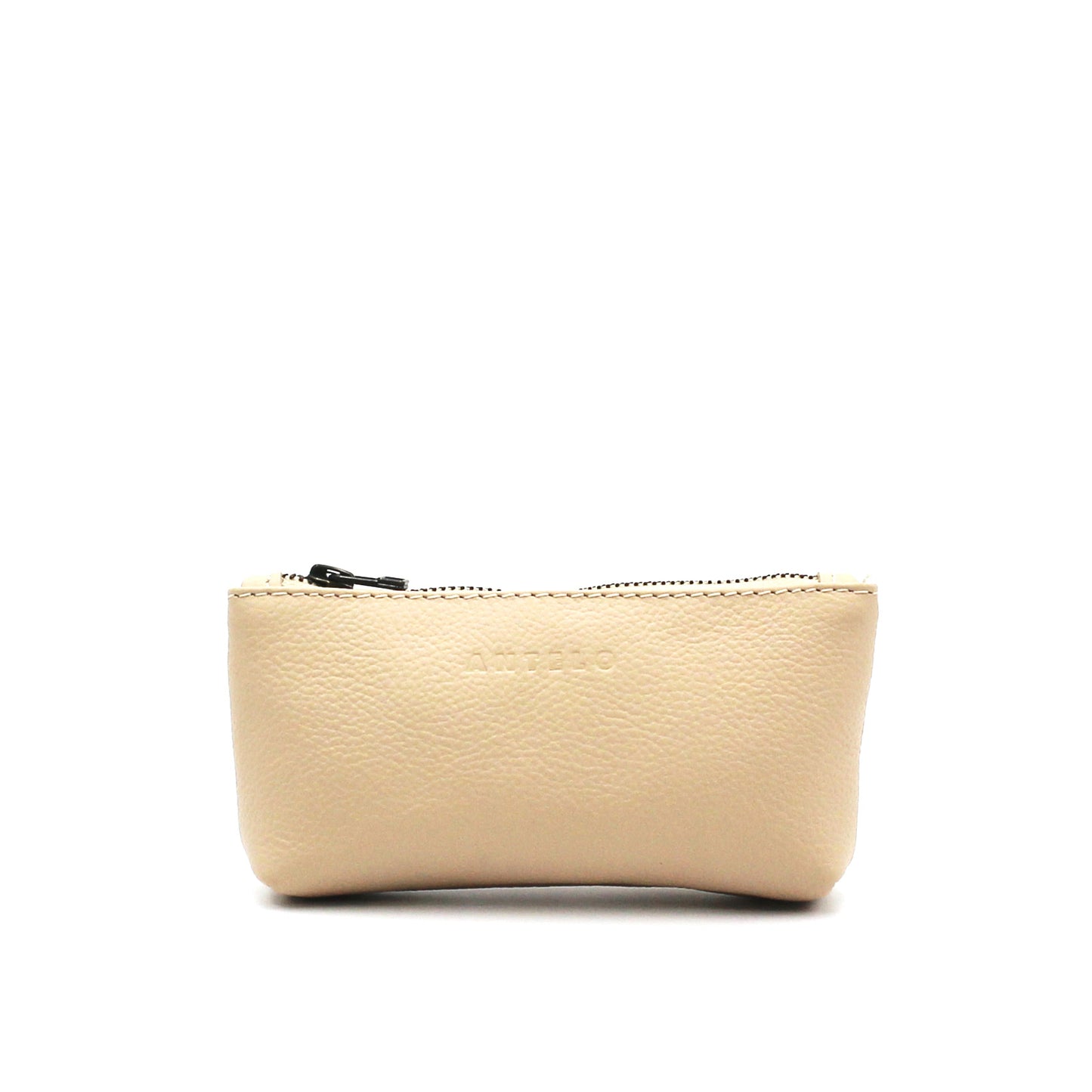 Sofia leather zip pouch