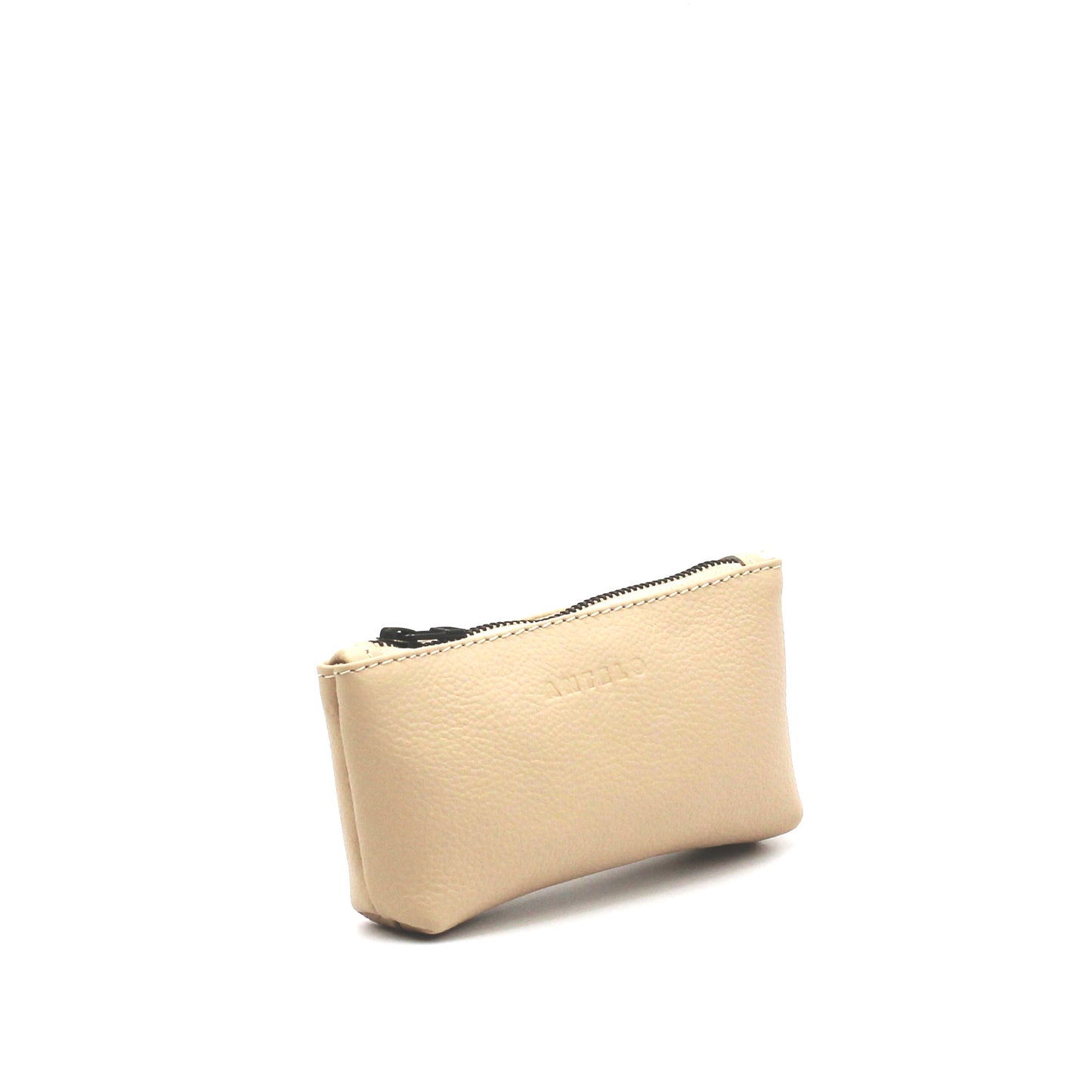 Sofia leather zip pouch