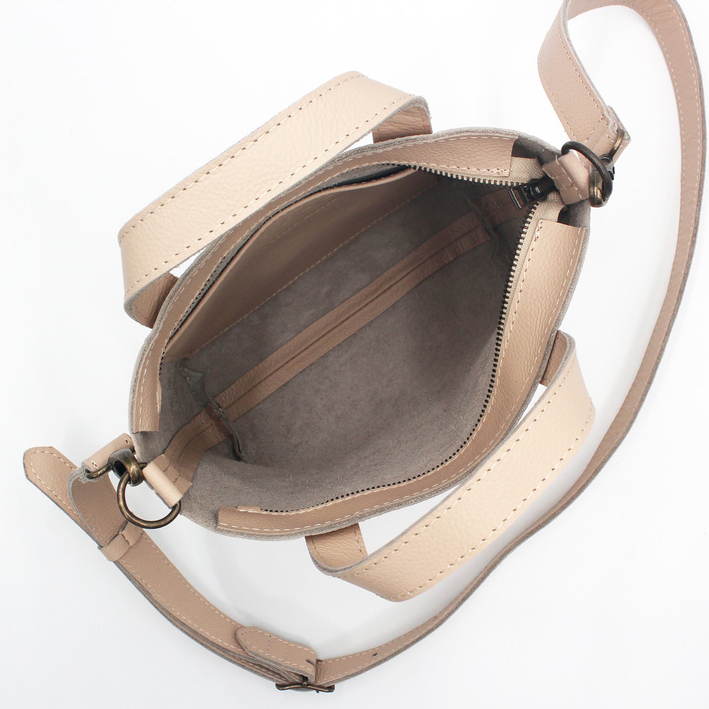 Zazi Petite leather crossbody tote