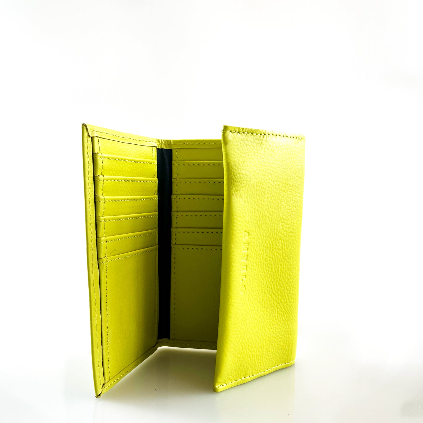 Evie Three-Quarter Leather Trifold Wallet