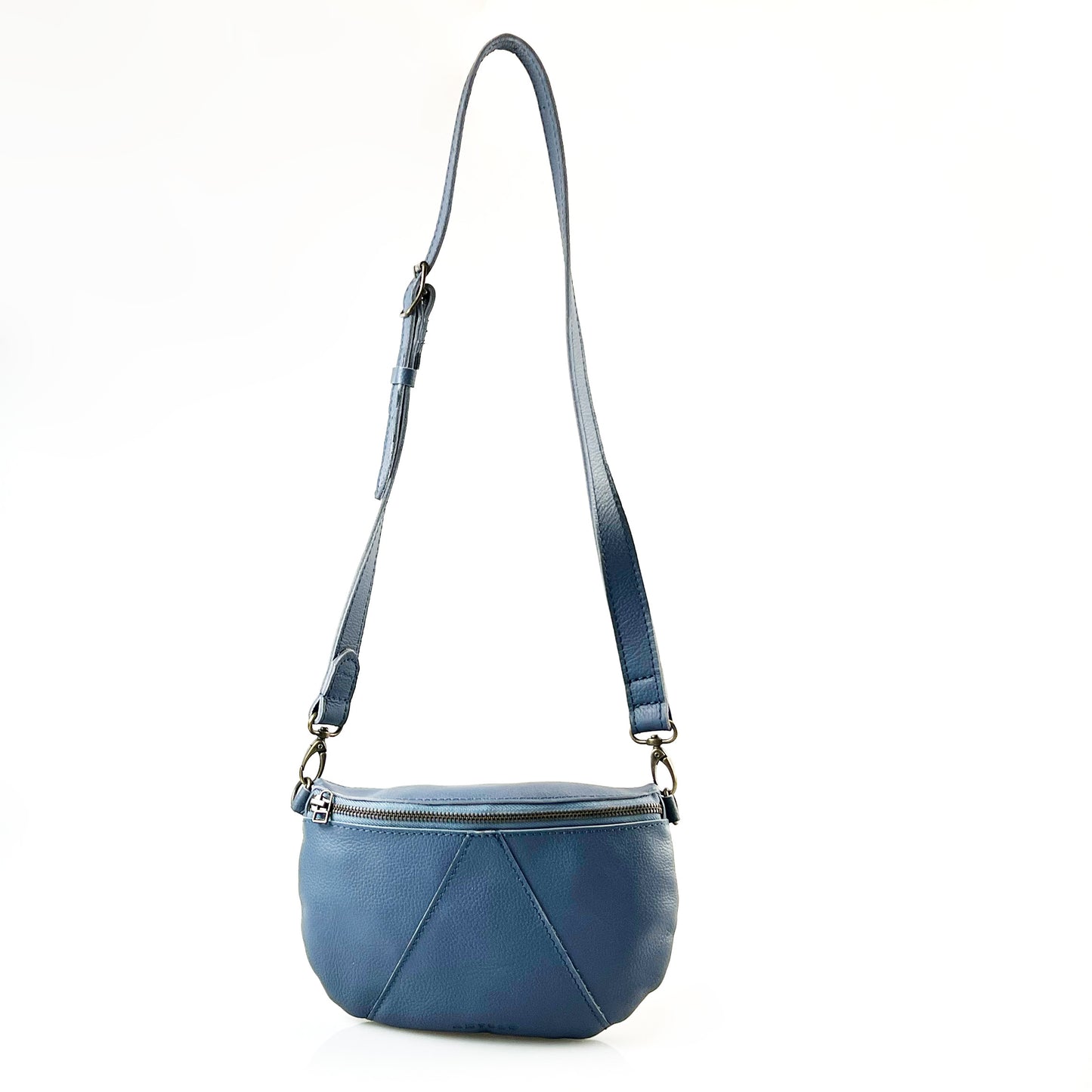 Ruby Classic leather adjustable moon-bag crossbody