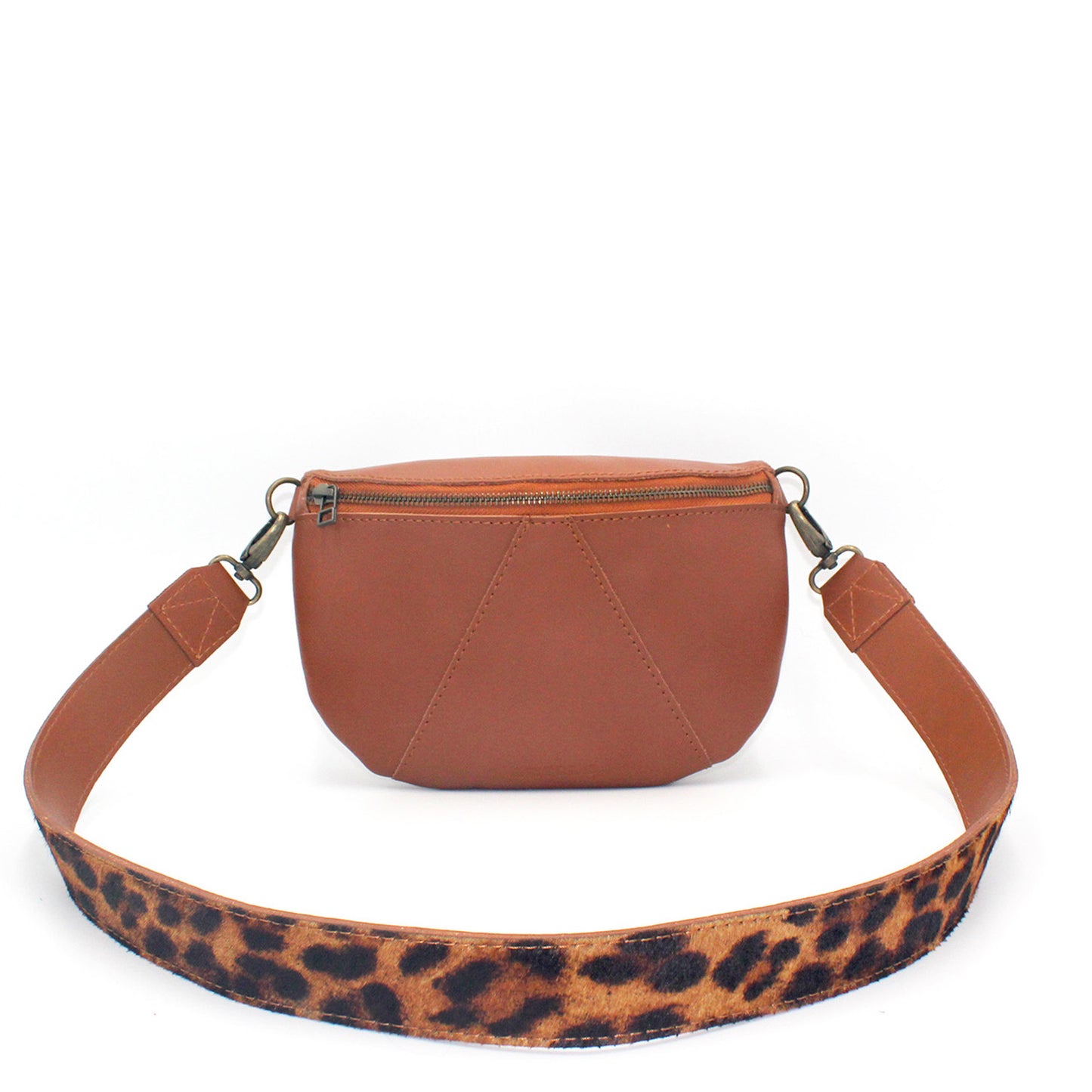 Ruby Eclipse leather crossbody with Wild leather strap