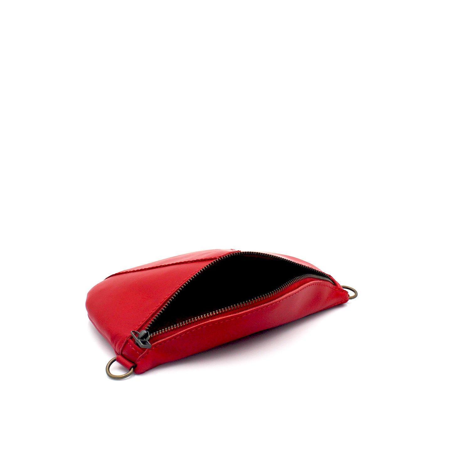Ruby Elipse leather crossbody with Sunny Bloom Leather Strap - LAST OF KIND