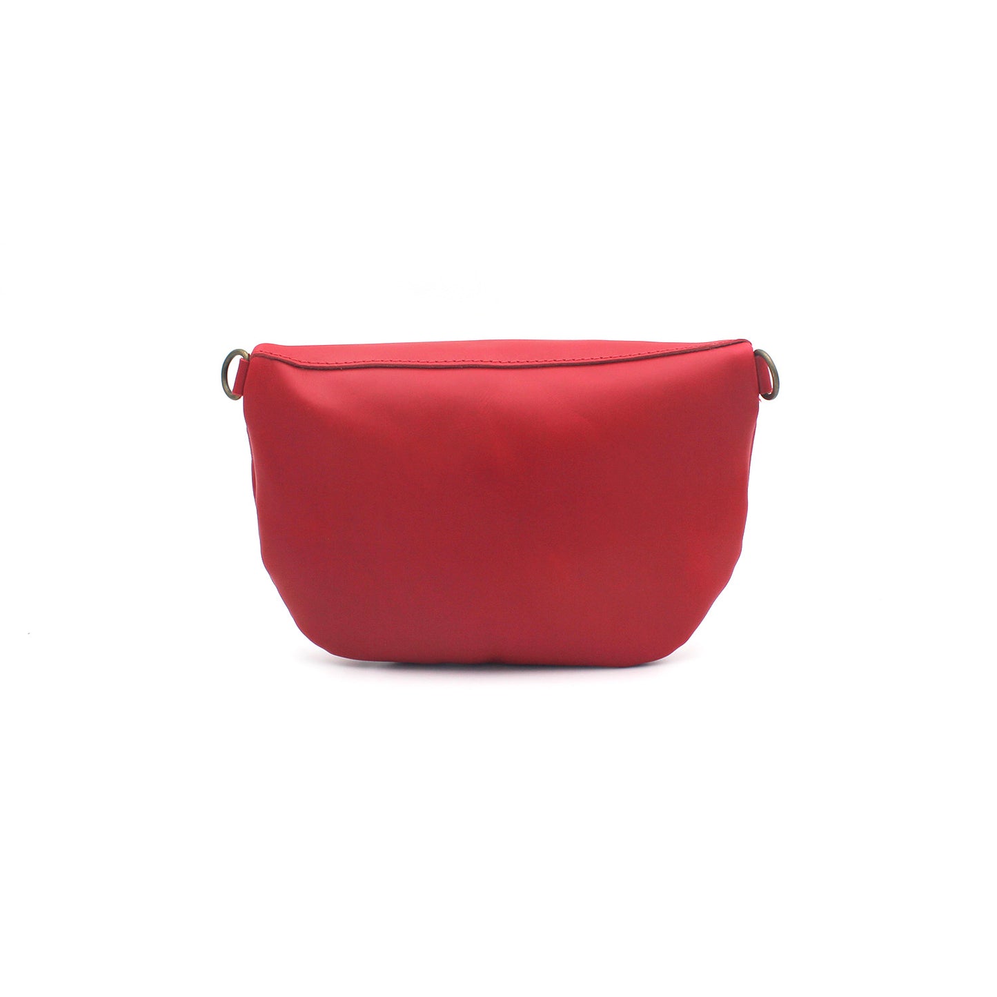 Ruby Elipse leather crossbody with Sunny Bloom Leather Strap - LAST OF KIND