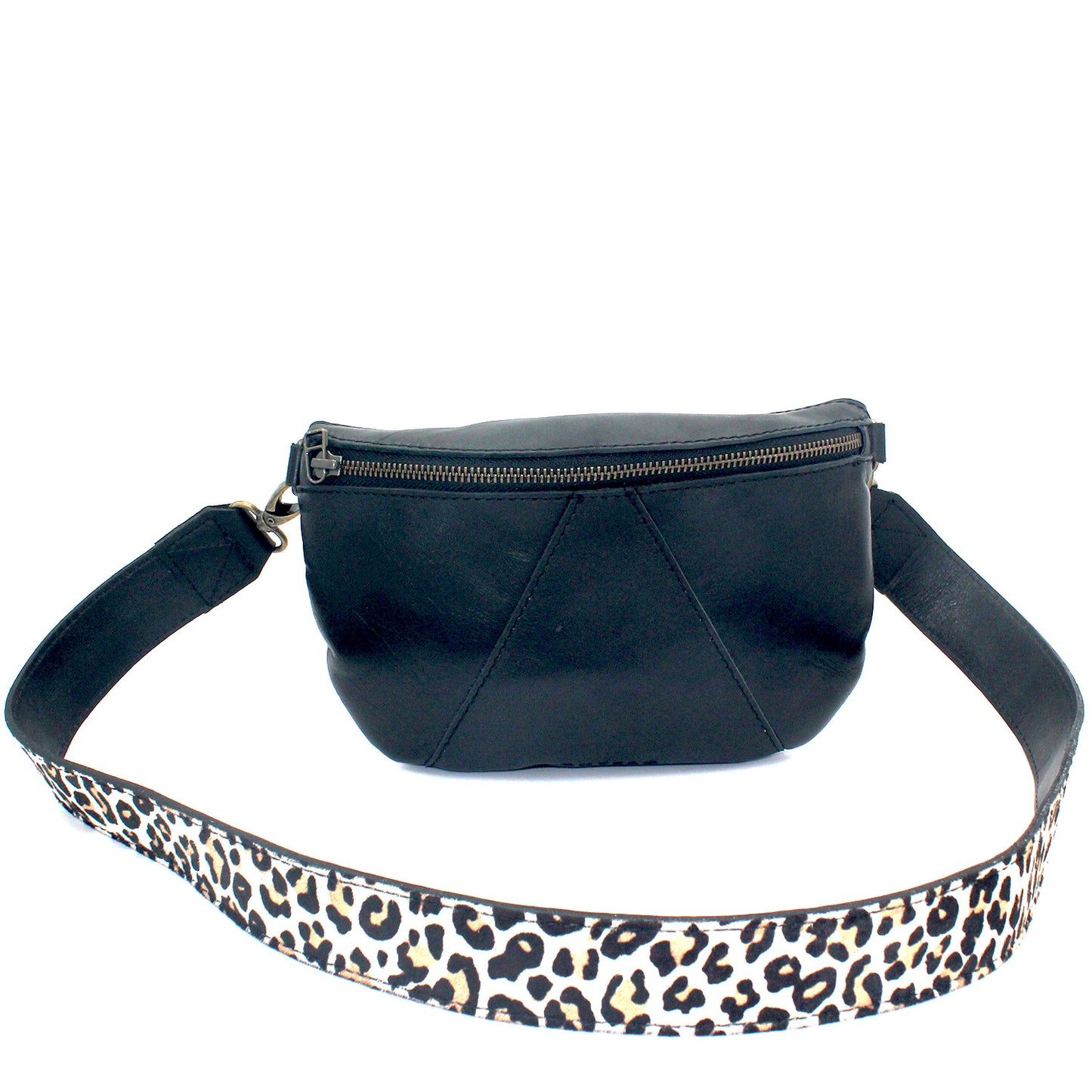 Ruby Eclipse leather crossbody with Wild leather strap