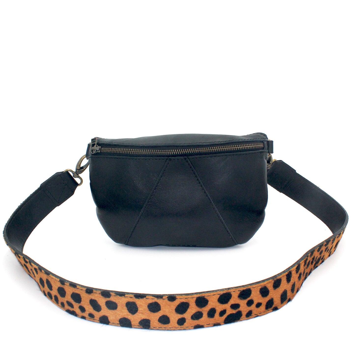 Ruby Eclipse leather crossbody with Wild leather strap