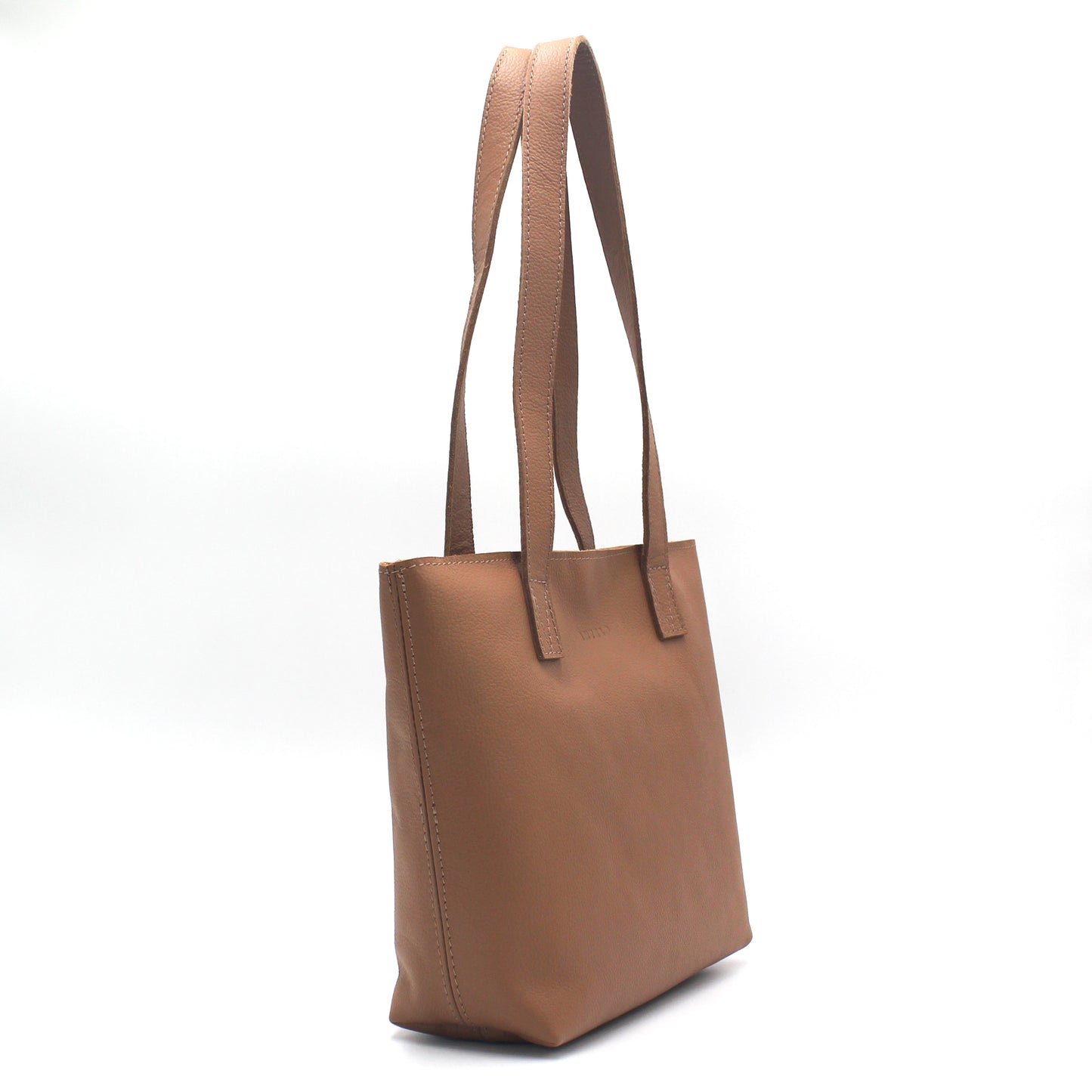 Milly Unlined Midi Leather Tote with Zip