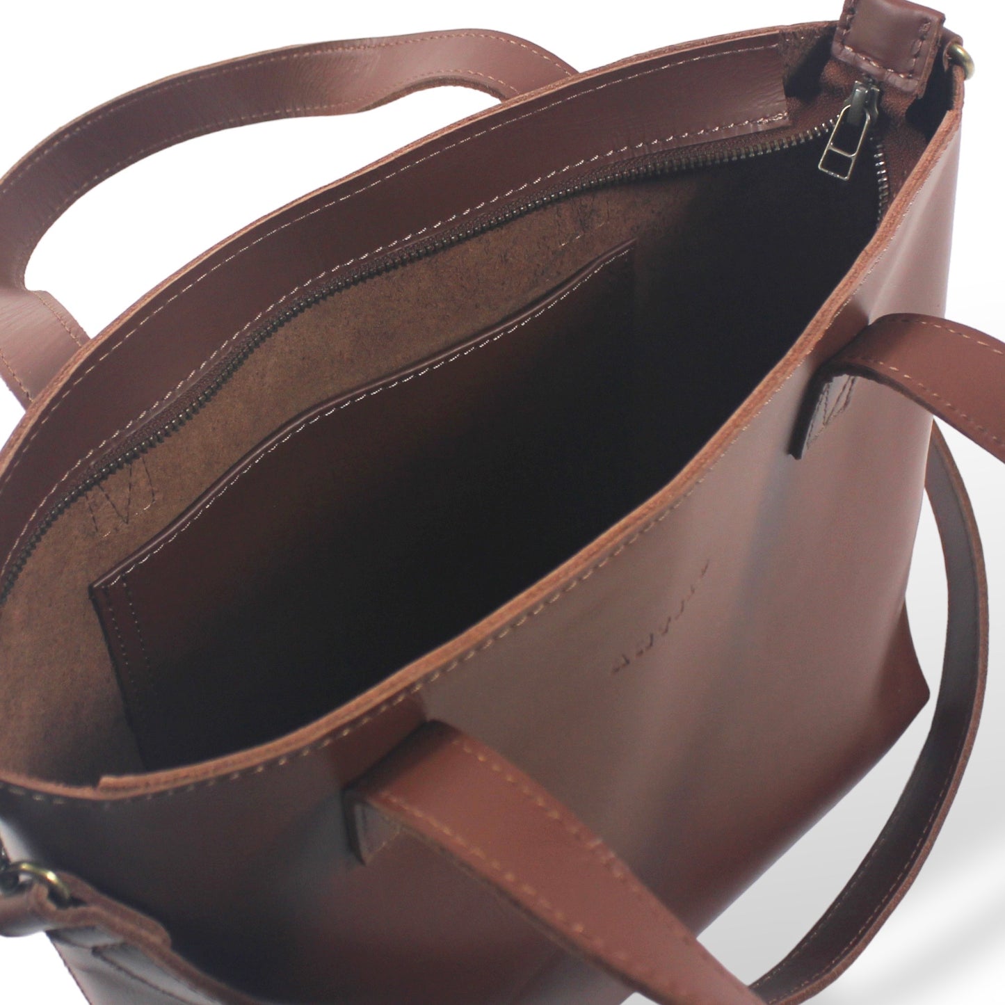 Katie leather midi tote crossbody