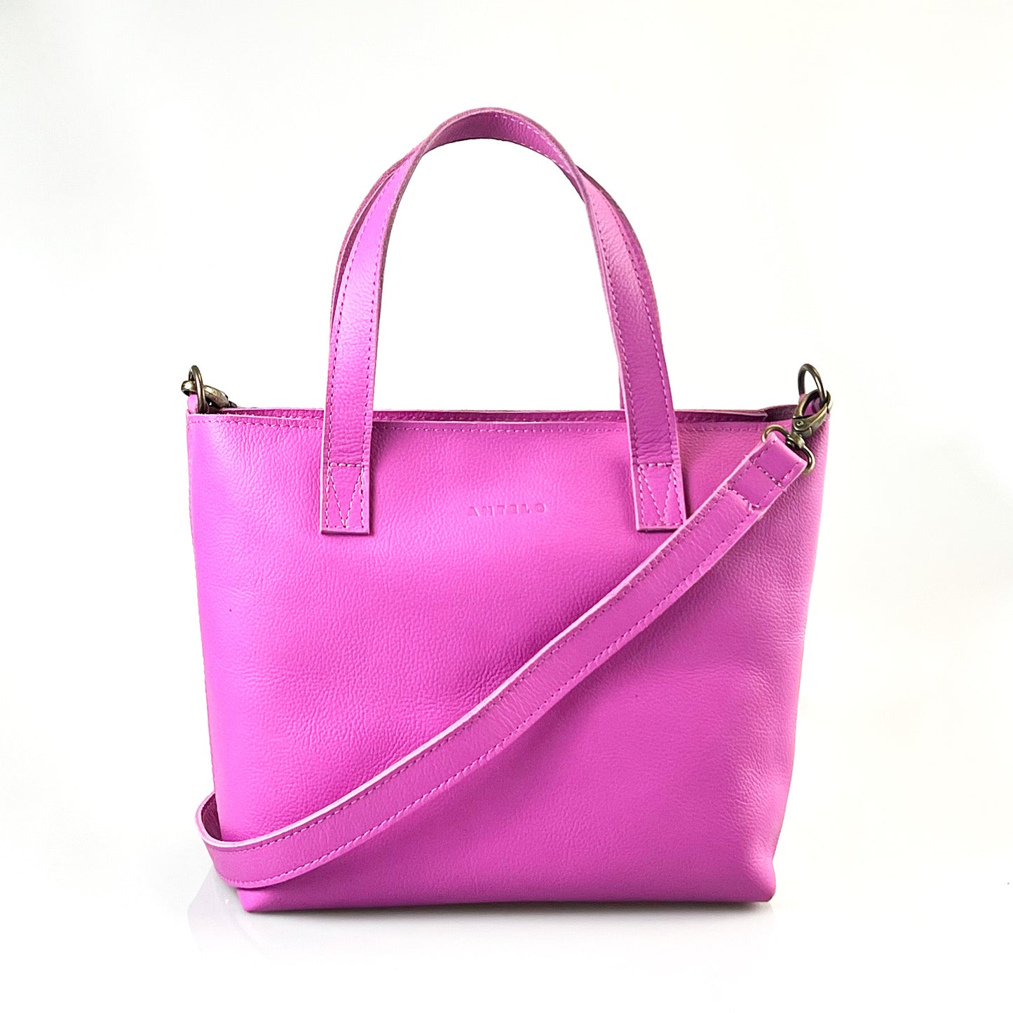 Katie leather midi tote crossbody