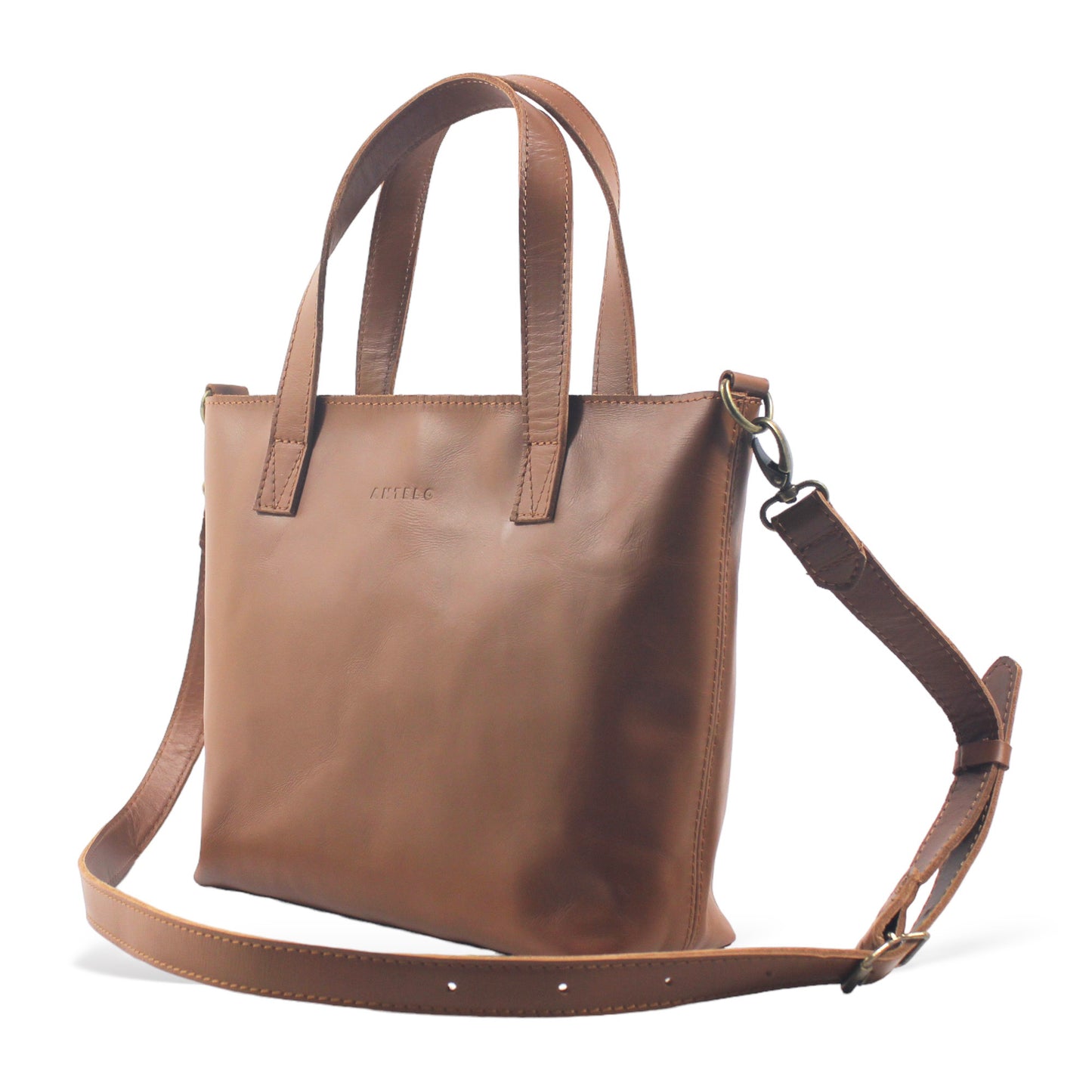 Katie leather midi tote crossbody