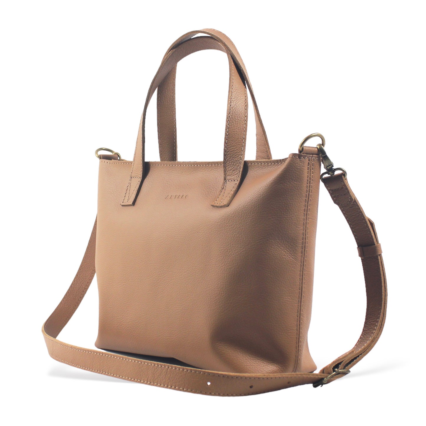 Katie leather midi tote crossbody