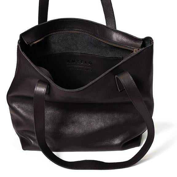 Antelo Tote Emmy unlined Leather Tote with Zip