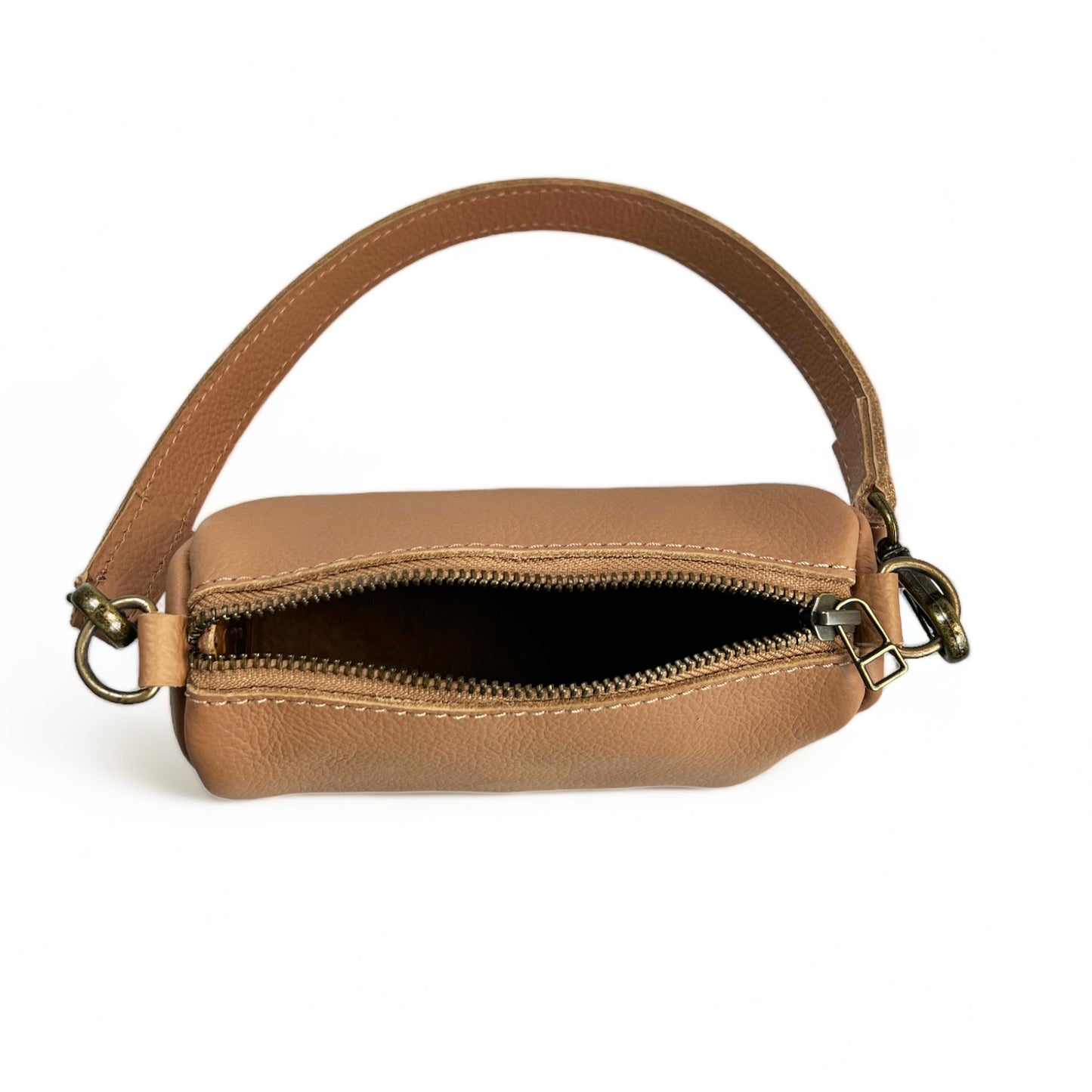 Miley Leather Micro Duffel with Chain Sling
