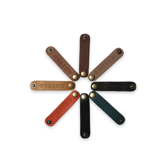 Antelo Wine tag Wine Bling Leather Wine Glass Marker Set of 8 - End of Range