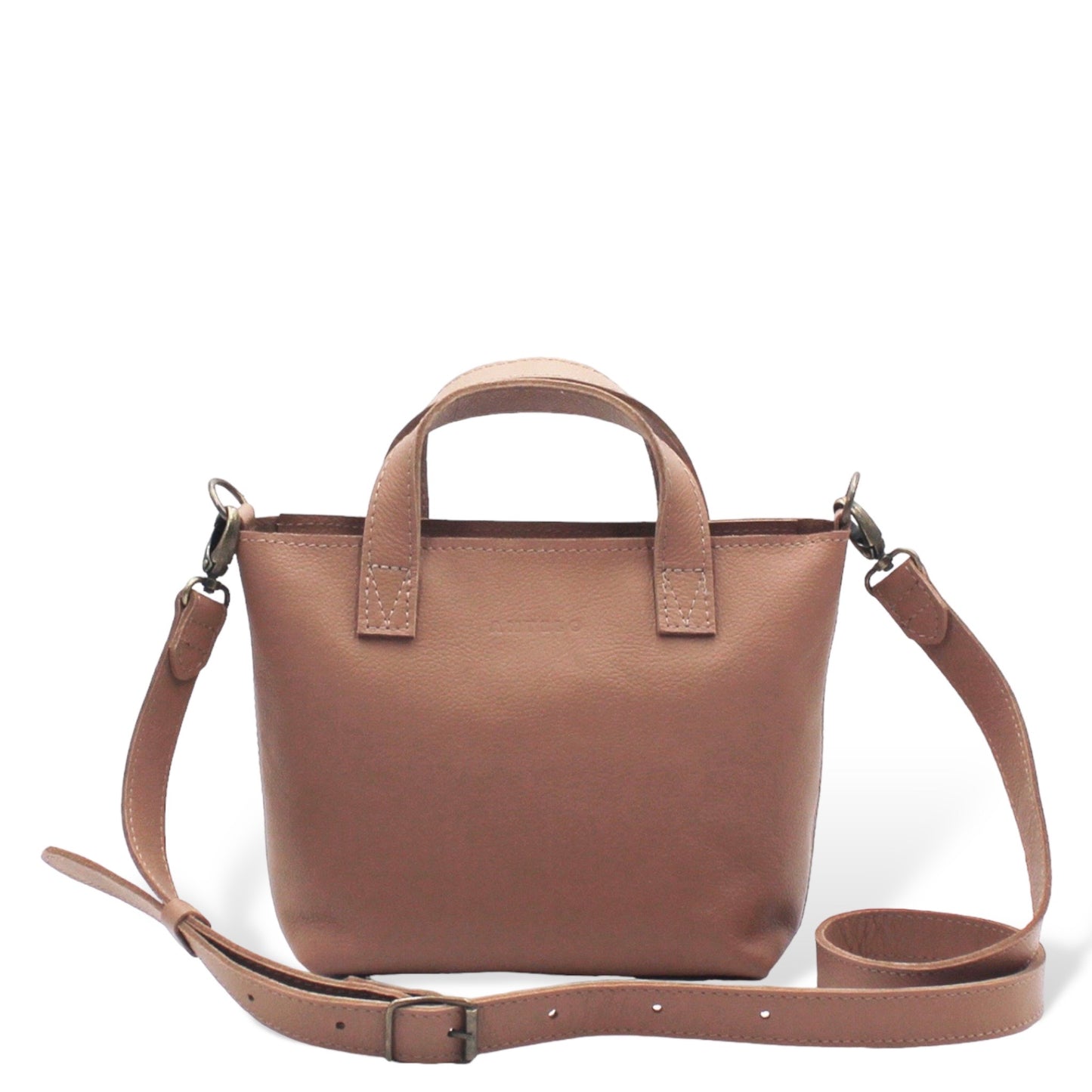 Zazi Petite leather crossbody tote