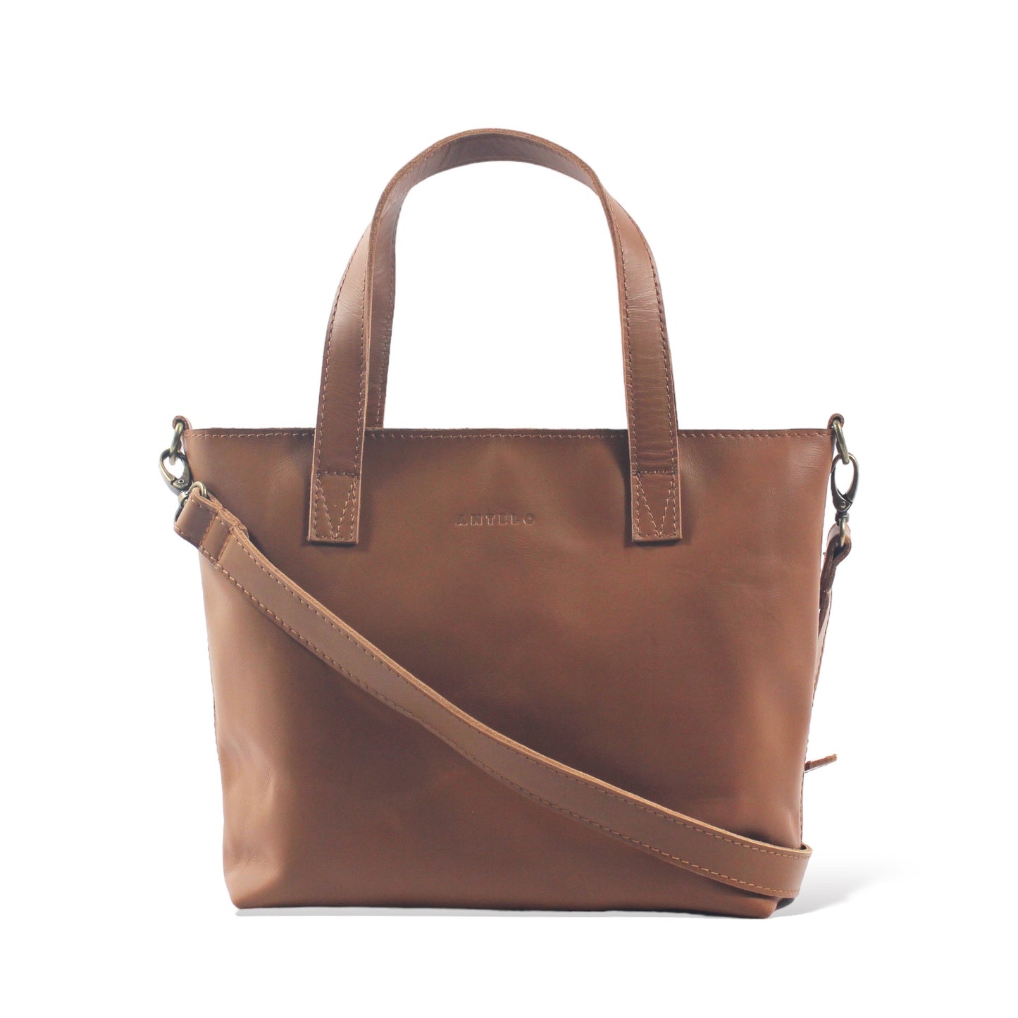 Katie leather midi tote crossbody