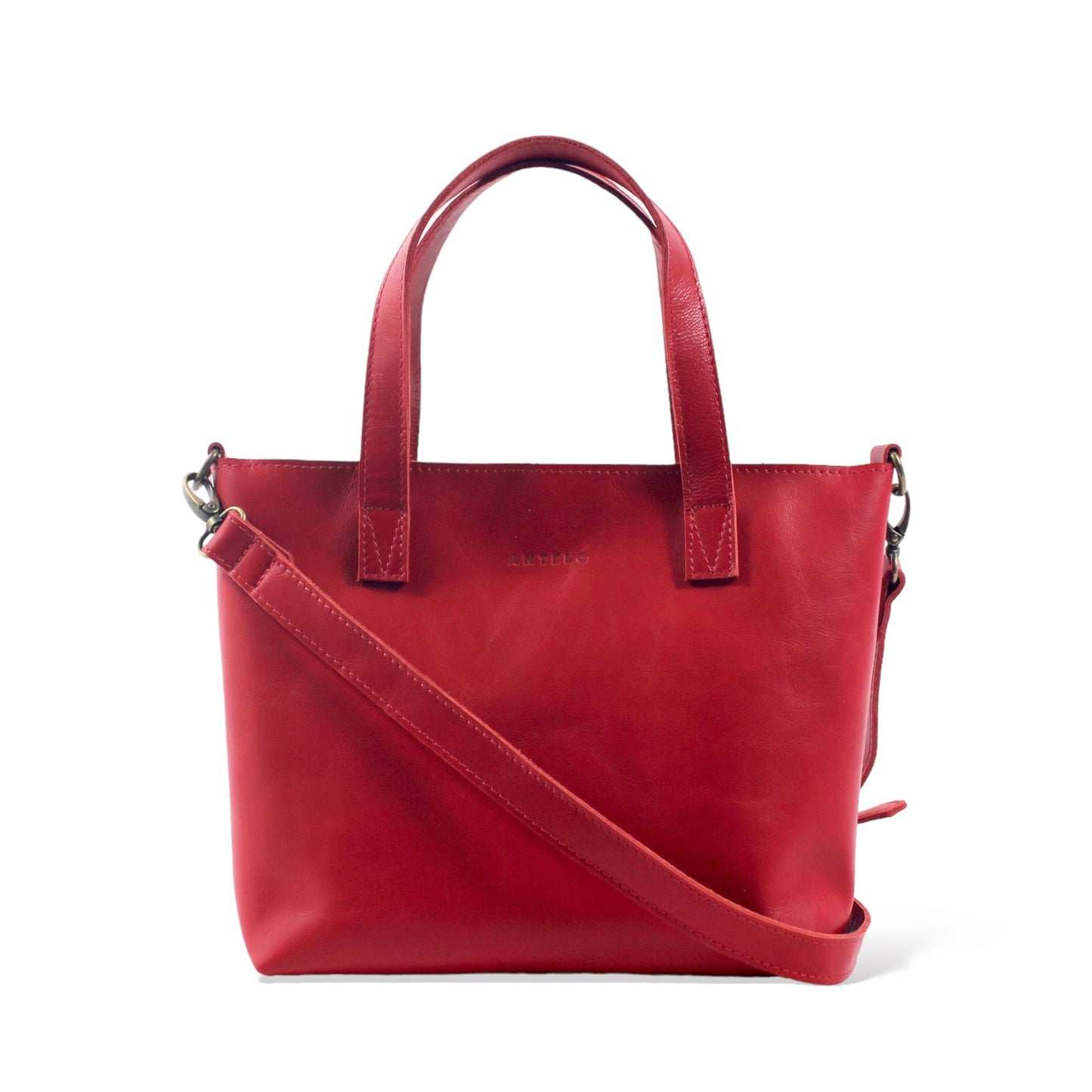 Katie leather midi tote crossbody