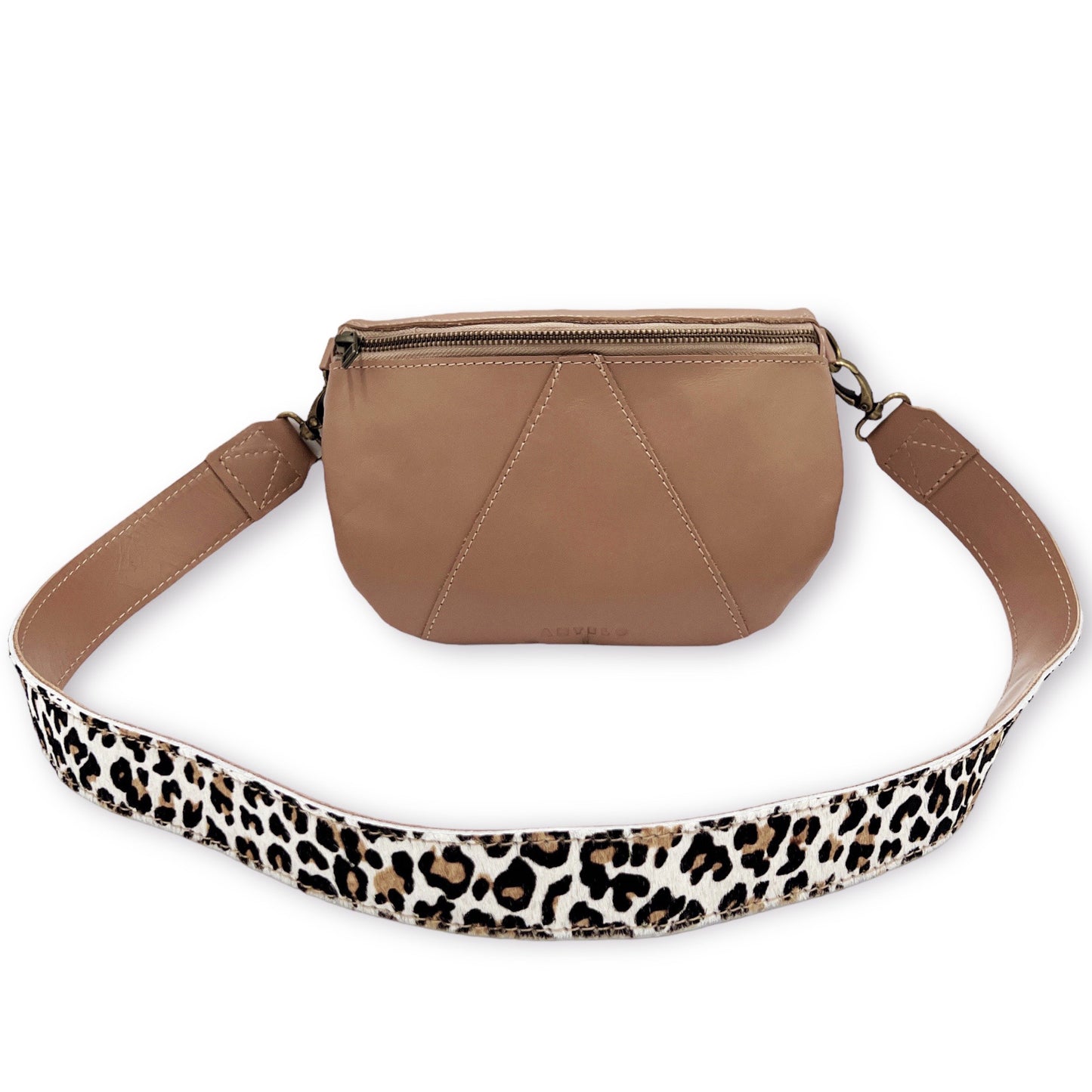 Ruby Eclipse leather crossbody with Wild leather strap
