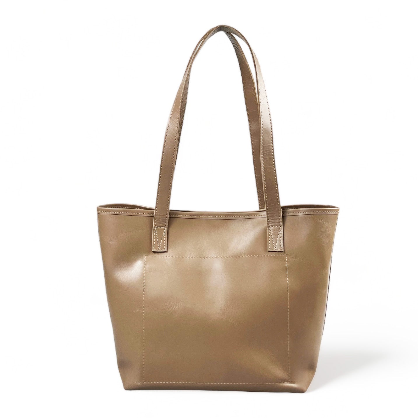 Selena unlined Leather Open Top Tote - MINOR FLAW