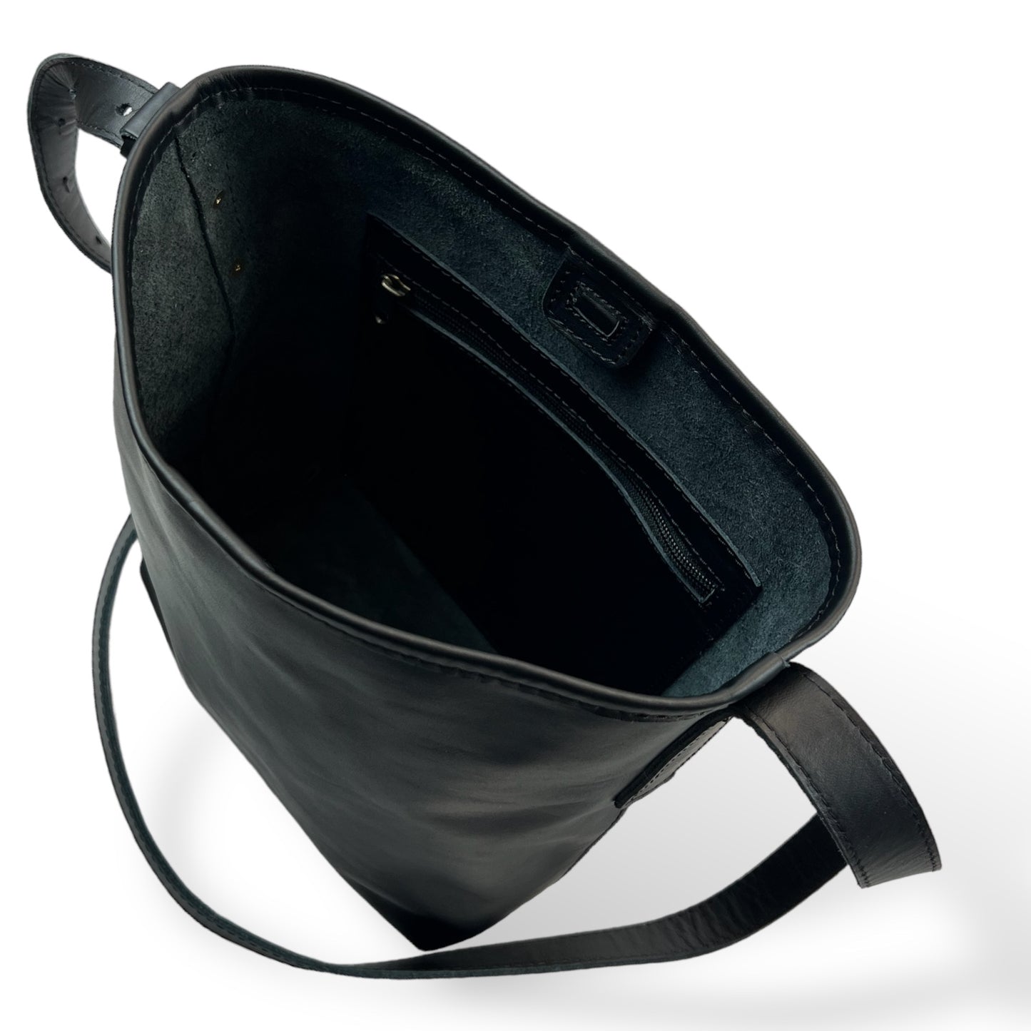Dune Leather Crossbody Bucket Bag