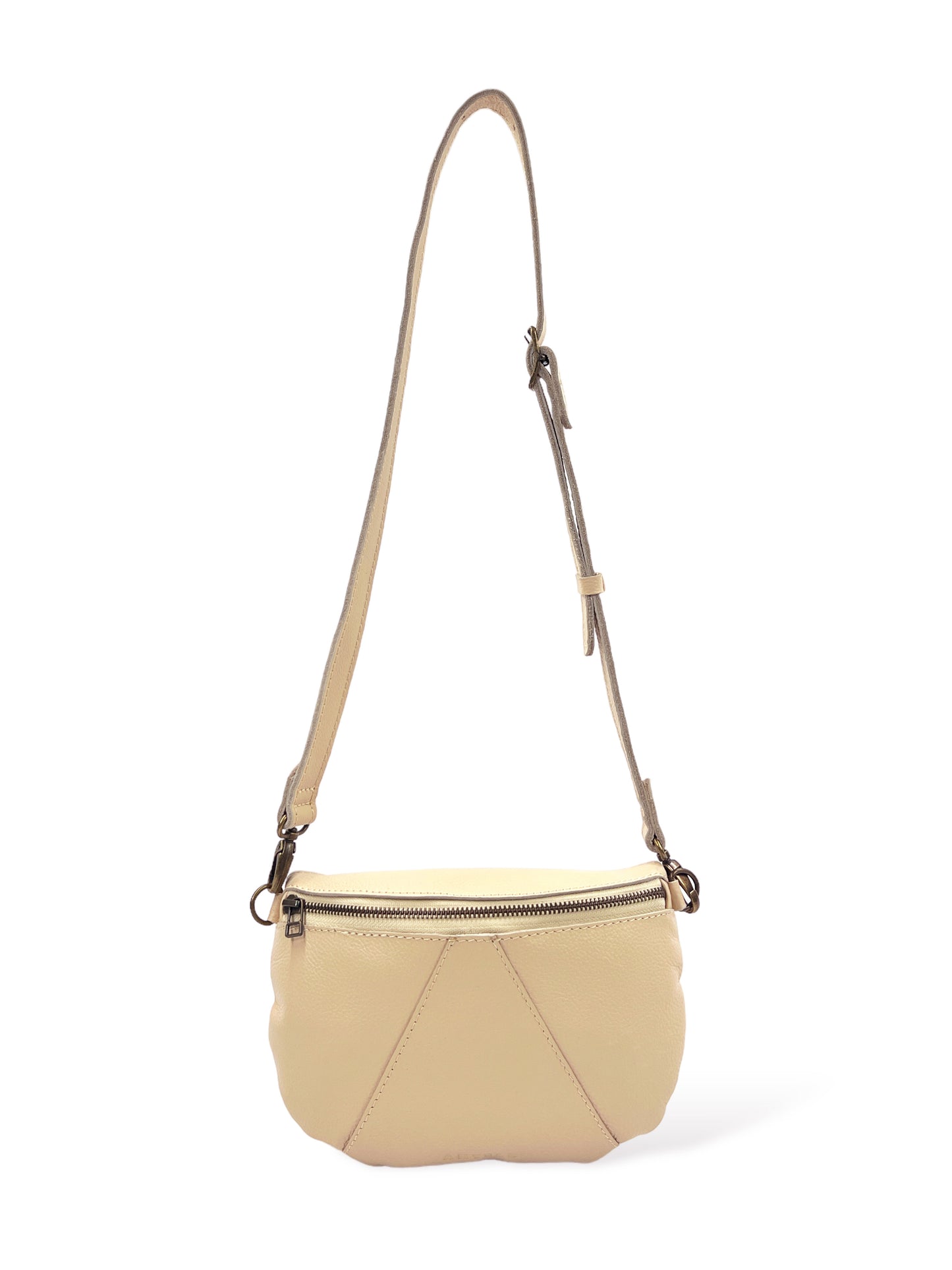 Ruby Classic leather adjustable moon-bag crossbody