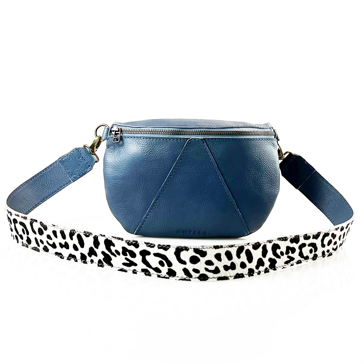 Ruby Eclipse leather crossbody with Wild leather strap